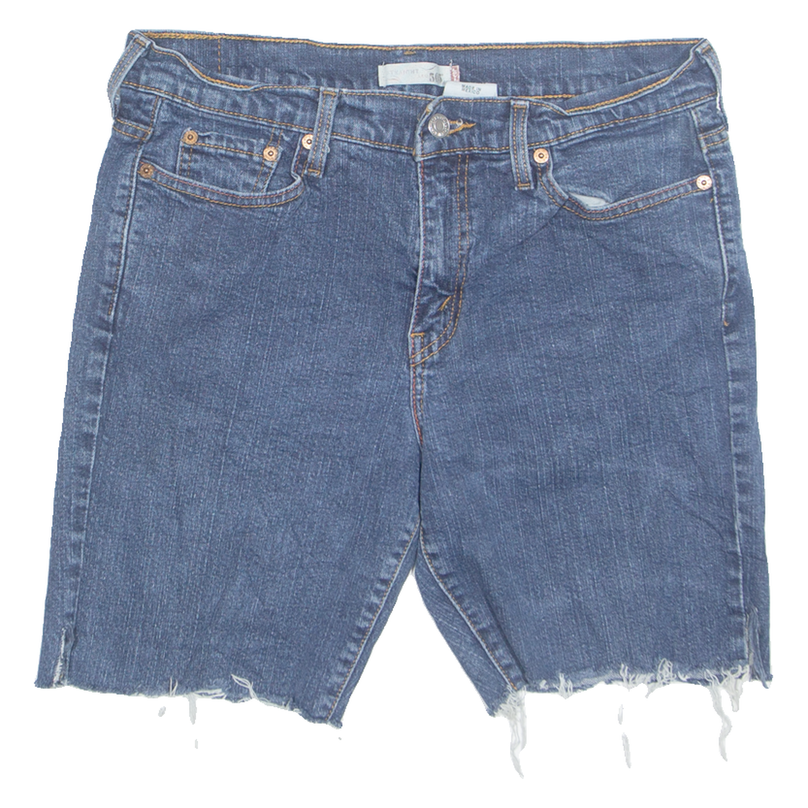 LEVI'S Cut Off 505 Womens Denim Shorts Blue Relaxed UK 10 W31 Refurbished - N/A refurbished available on Cerqular