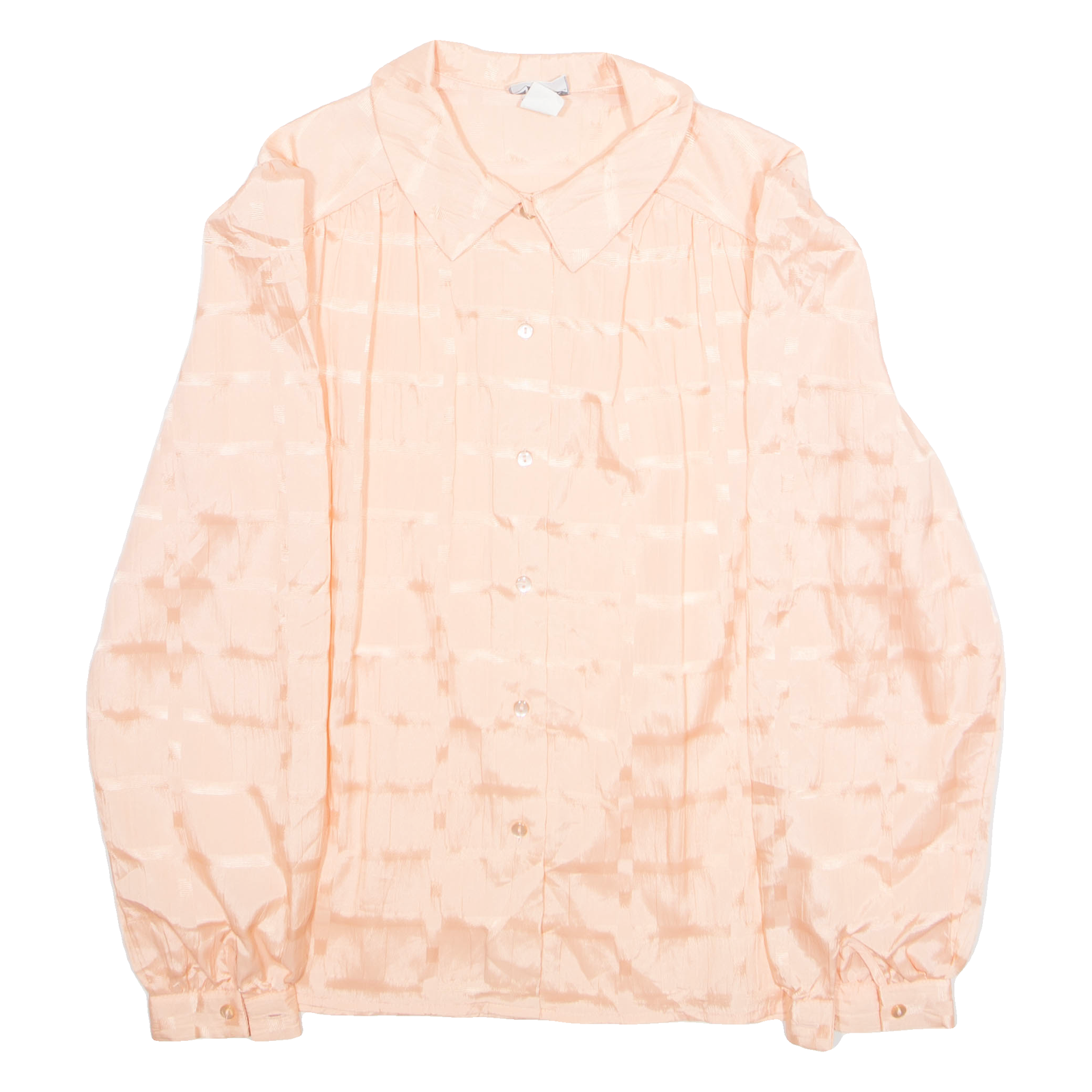 NISIONS Womens Blouse Pink Collared Long Sleeve M Refurbished - N/A refurbished available on Cerqular
