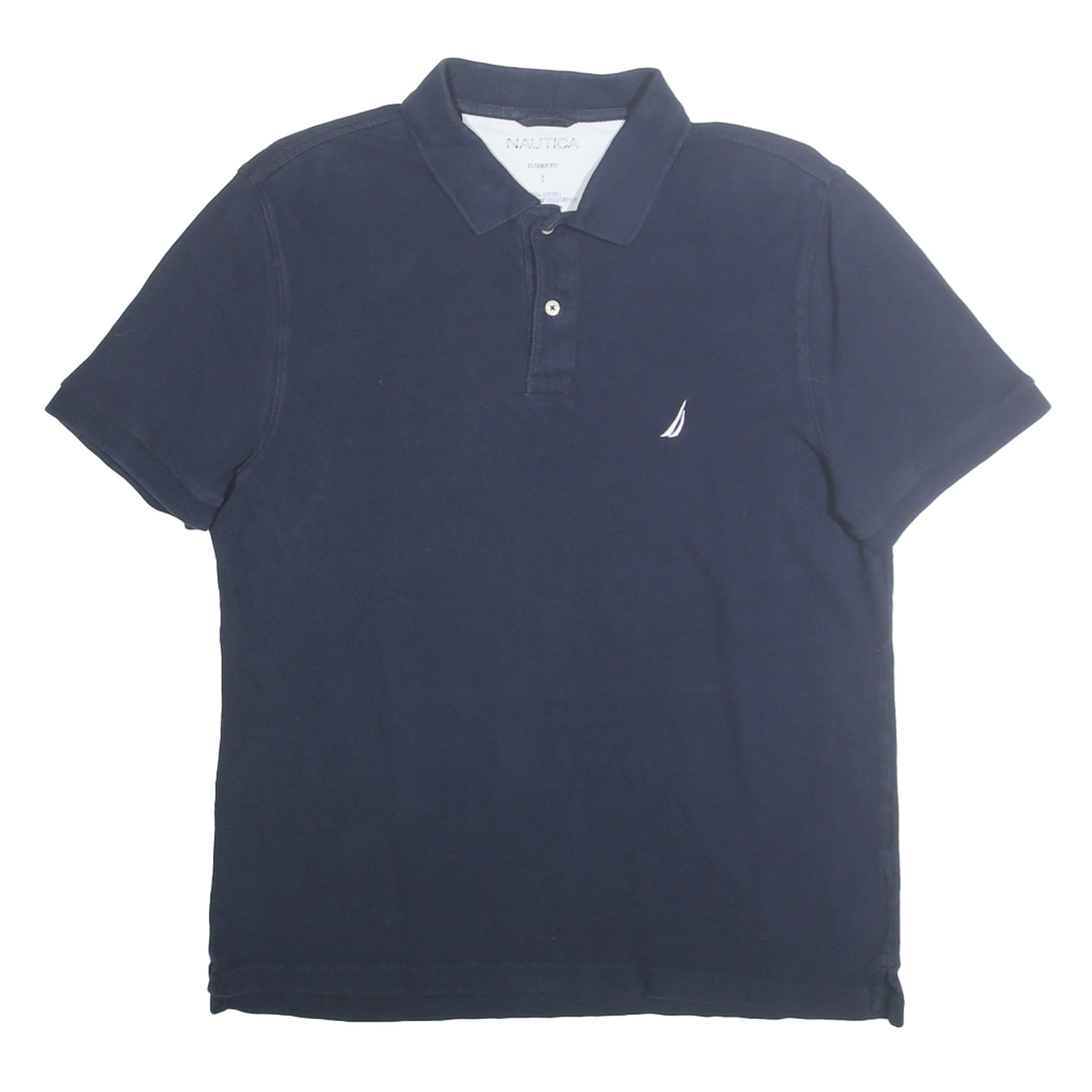 NAUTICA Mens Blue Short Sleeve Classic Fit Cotton Polo Shirt L Refurbished - N/A refurbished available on Cerqular