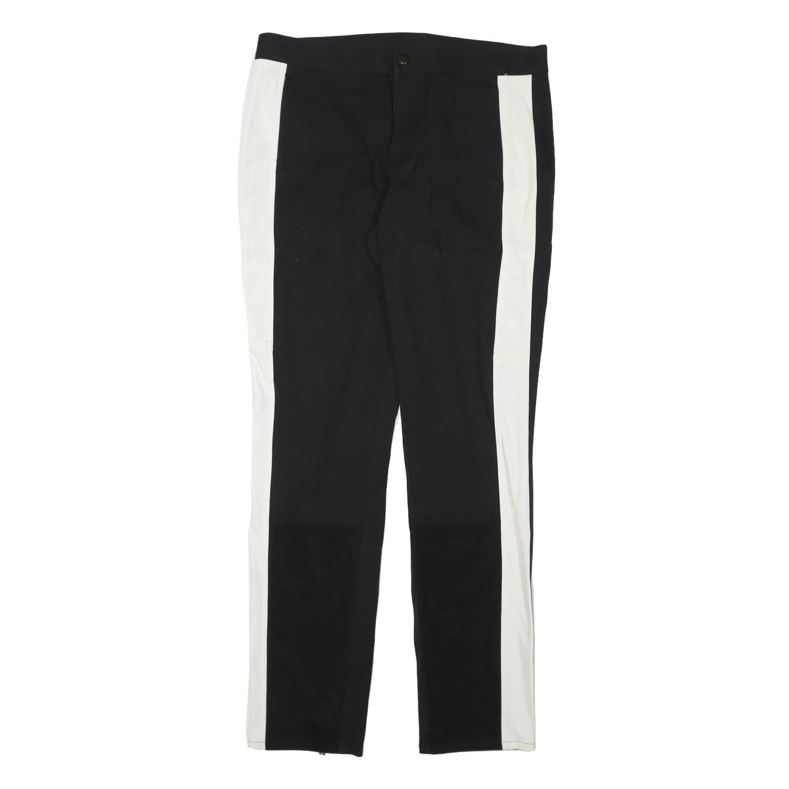 DKNY Womens Polyester Blend Slim Black & White Trousers W32 L31 Stylish Side Refurbished - N/A refurbished available on Cerqular