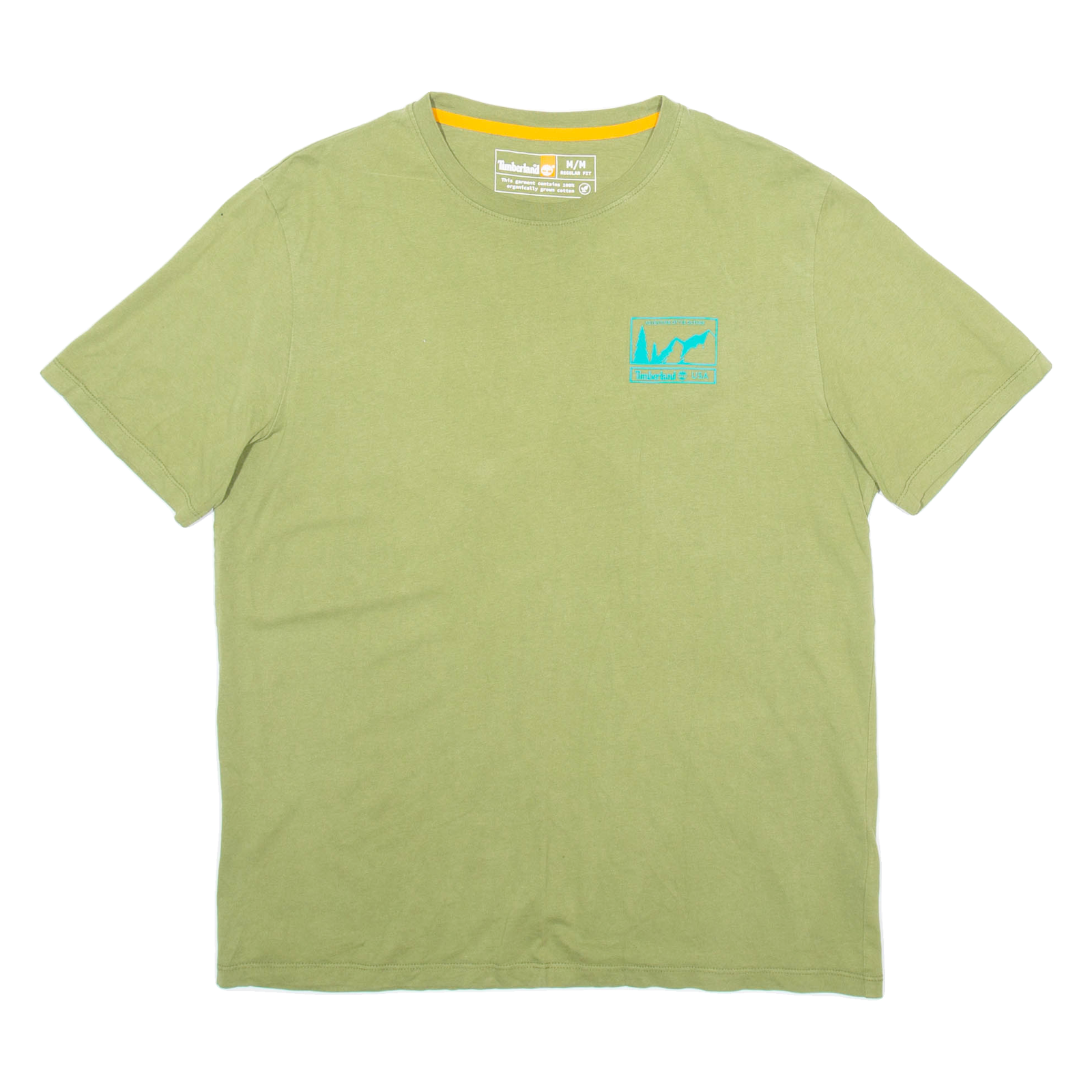 TIMBERLAND Mens T-Shirt Green M Refurbished - N/A refurbished available on Cerqular