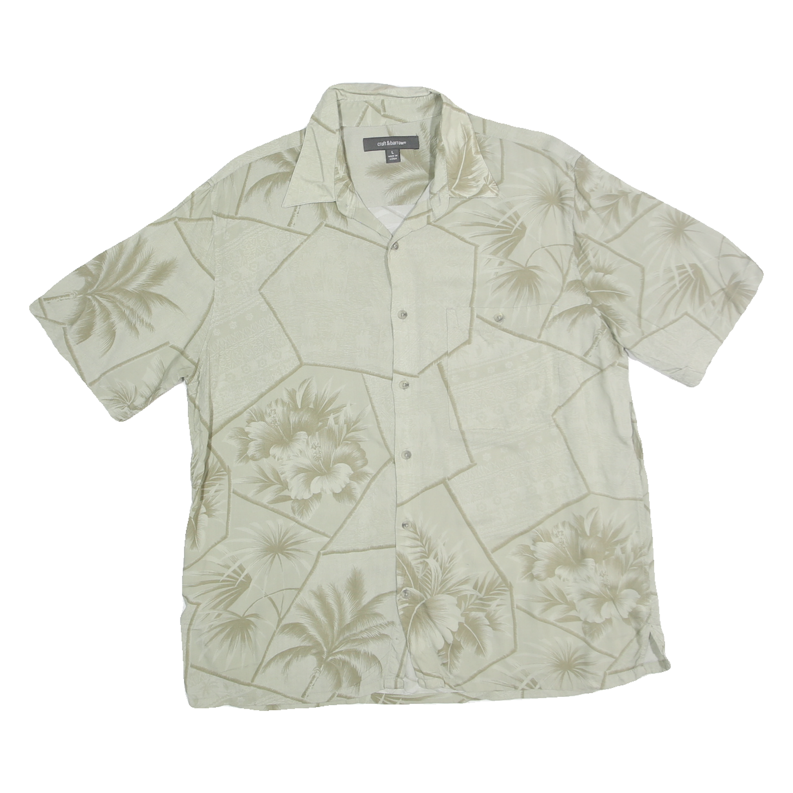 Buy CROFT & BARROW Mens Cream Beige Hawaiian Shirt L Cotton Blend Relaxed Fit Casual Refurbished - $28.59 CROFT & BARROW Mens Cream Beige Hawaiian Shirt L Cotton Blend Relaxed Fit Casual Refurbished - N/A refurbished available on Cerqular