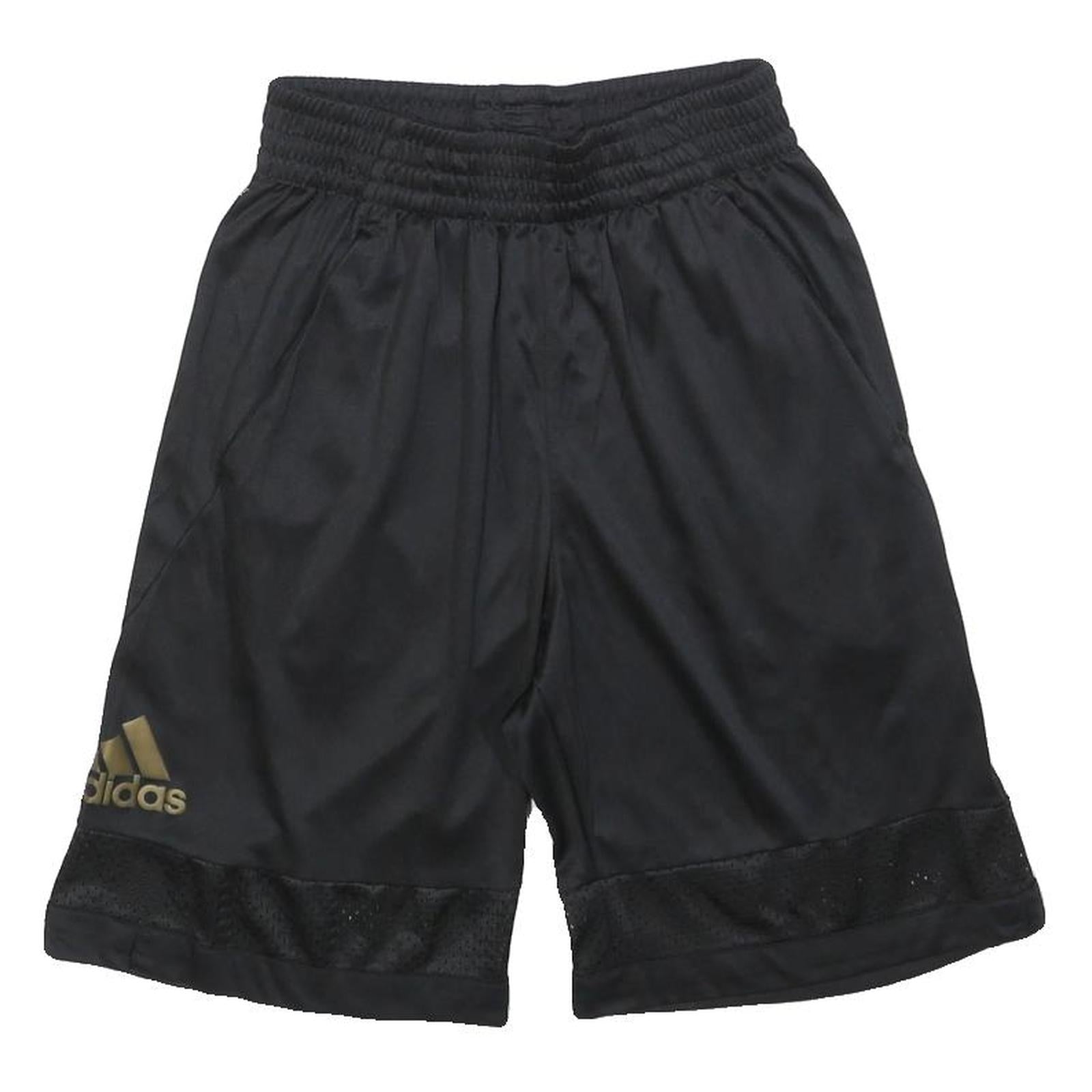 ADIDAS Mens Black & Gold Sports Casual Polyester Shorts S W25 Gym Training Refurbished - N/A refurbished available on Cerqular