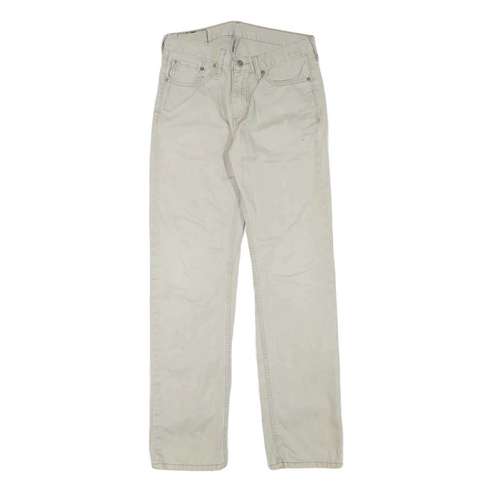 Buy LEVI'S Mens Regular Beige Cotton Blend Trousers W28 L31 Zip Pockets Classic Refurbished - $36.39 LEVI'S Mens Regular Beige Cotton Blend Trousers W28 L31 Zip Pockets Classic Refurbished - N/A refurbished available on Cerqular