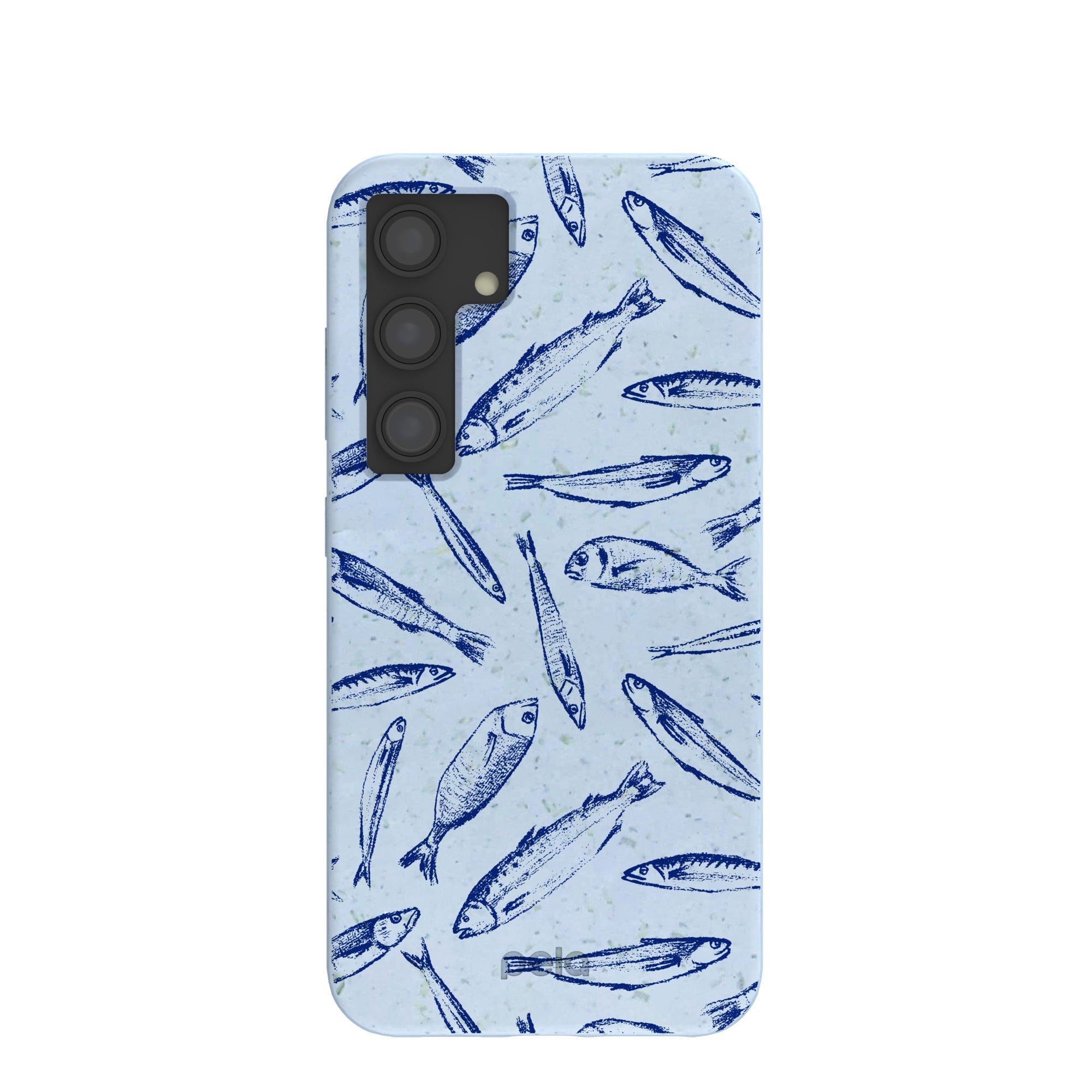 Powder Blue Fishery Samsung Galaxy S24 Case Refurbished - Pela Case refurbished available on Cerqular