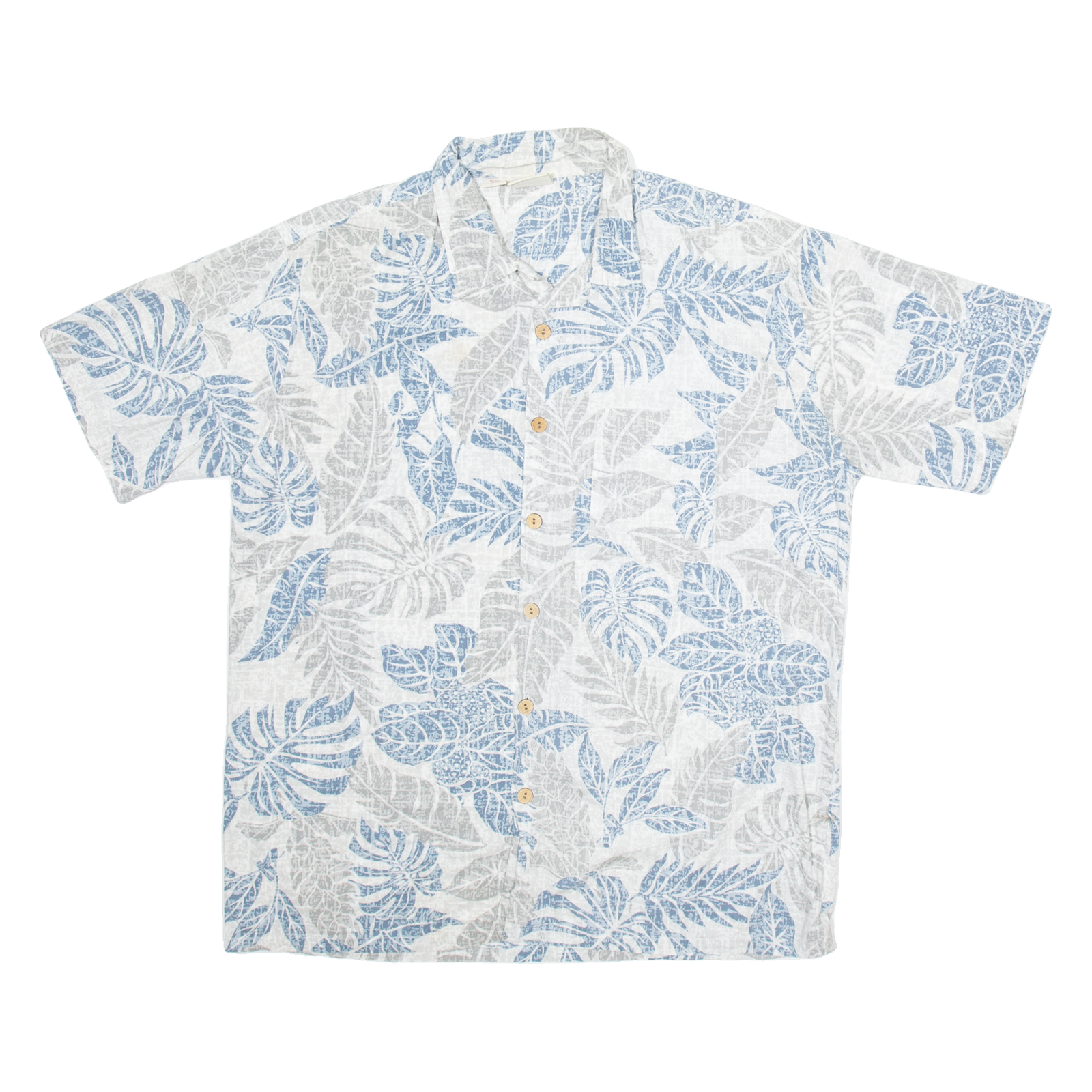 MAUI Mens Hawaiian Shirt Grey Floral XL Refurbished - N/A refurbished available on Cerqular