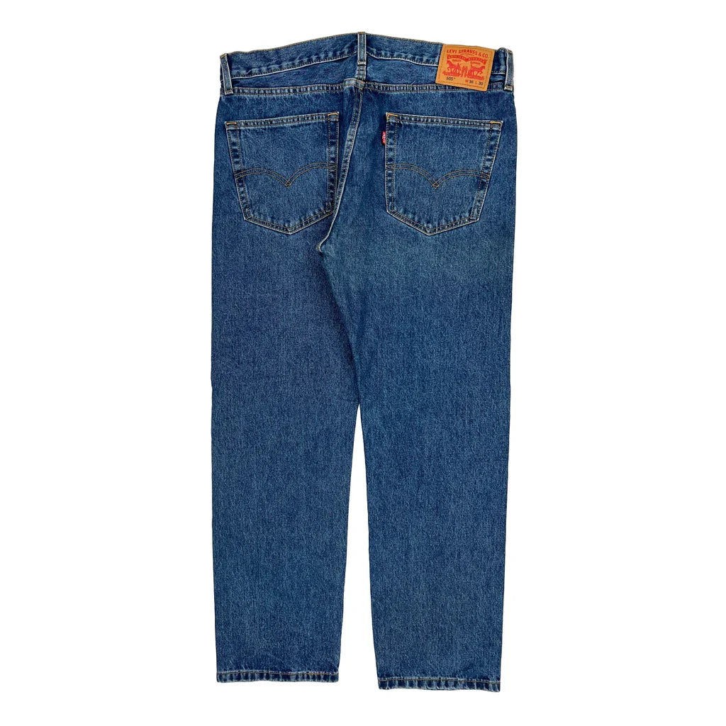 505 Levis Jeans - 37W 30L Blue Cotton Refurbished - Thrifted (note: this is a term often used to describe second- refurbished available on Cerqular