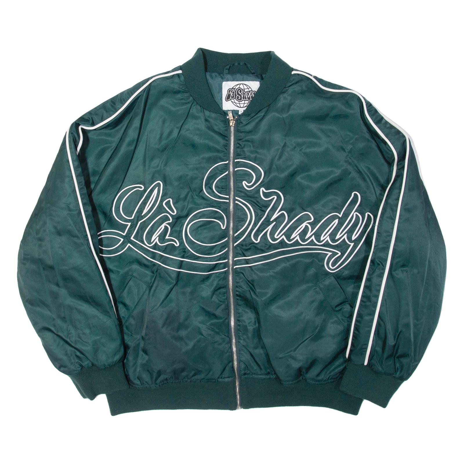 LA SHADY Womens Bomber Jacket Green M Refurbished - N/A refurbished available on Cerqular