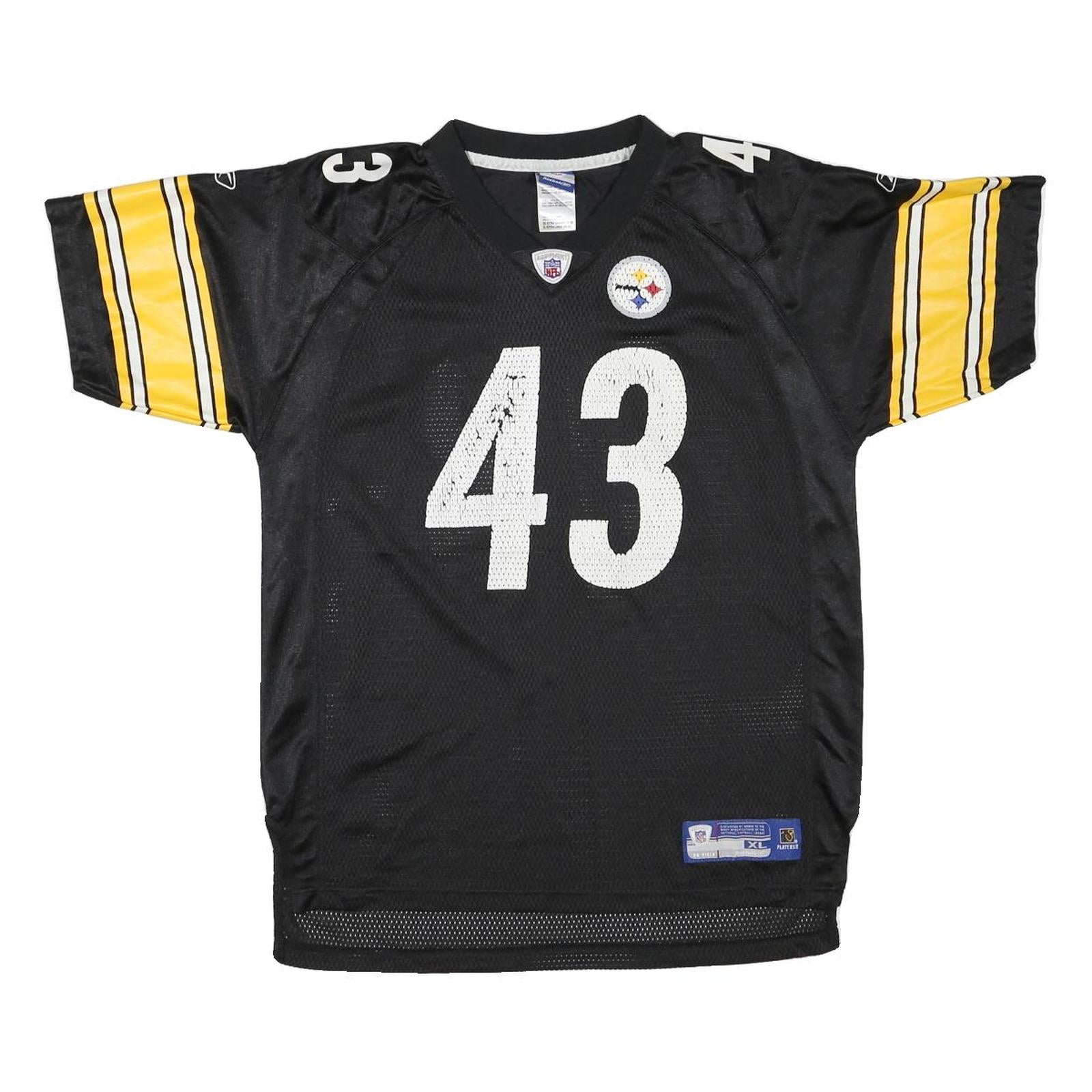 Buy REEBOK Mens Black & Yellow Pittsburgh Steelers NFL Football Shirt XL Short Refurbished - $58.49 REEBOK Mens Black & Yellow Pittsburgh Steelers NFL Football Shirt XL Short Refurbished - N/A refurbished available on Cerqular