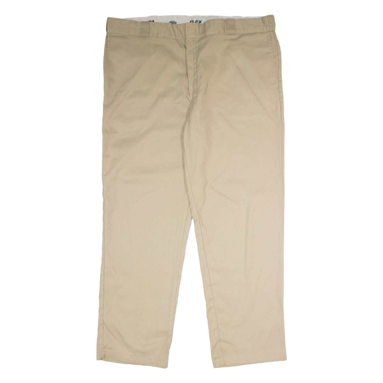 DICKIES 874 Flex Workwear Mens Twill Trousers Beige Classic Straight W44 L32 Refurbished - N/A refurbished available on Cerqular