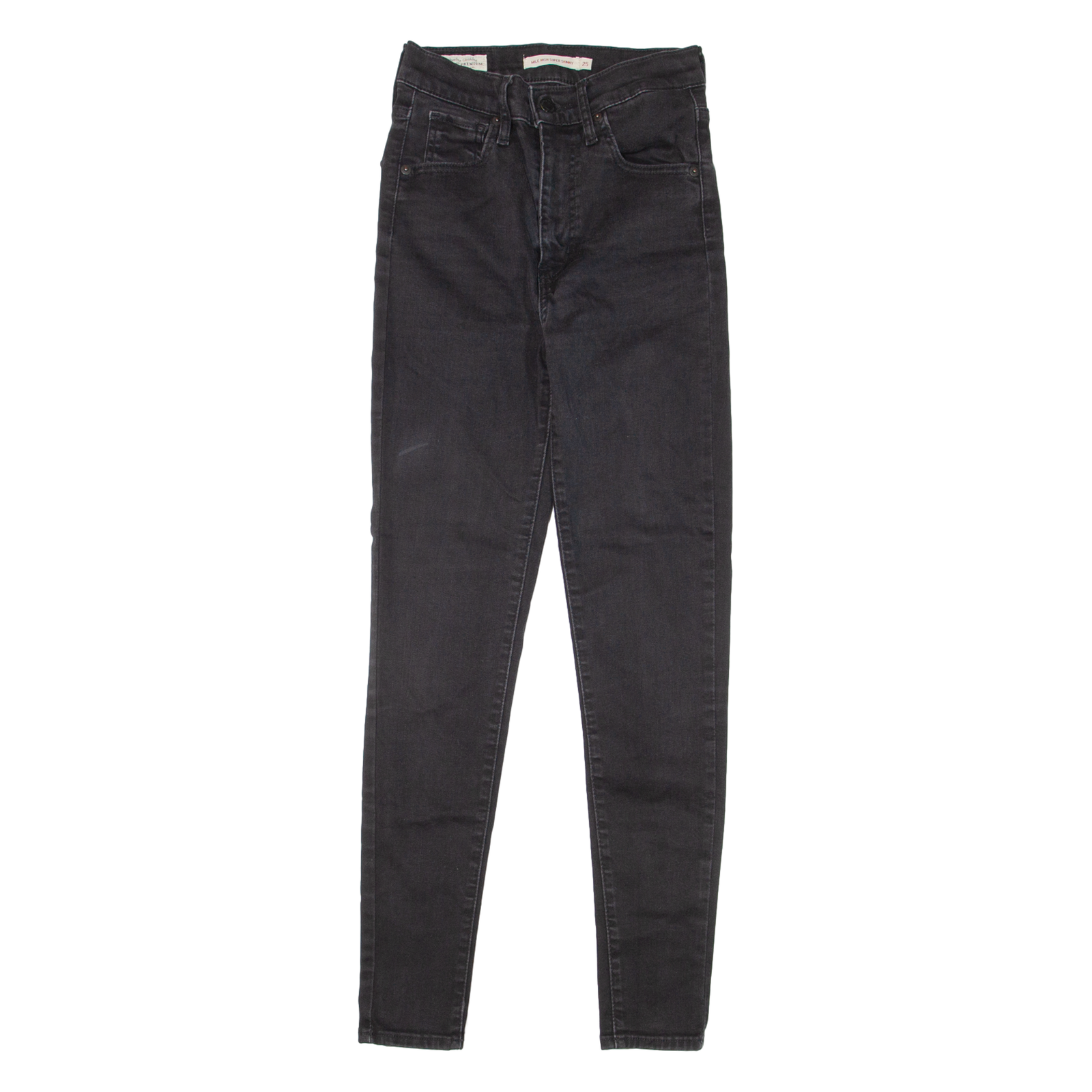 LEVI'S Mile High BIG E Womens Jeans Black Slim Skinny W22 L28 Refurbished - N/A refurbished available on Cerqular