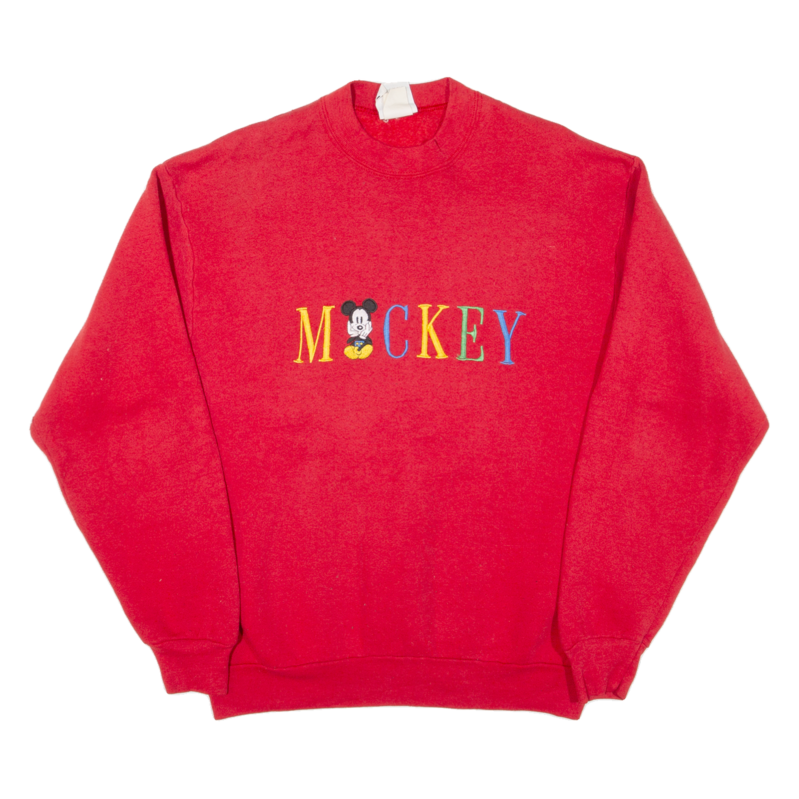 DISNEY Mickey Mouse Womens Sweatshirt Red 90s M Refurbished - N/A refurbished available on Cerqular