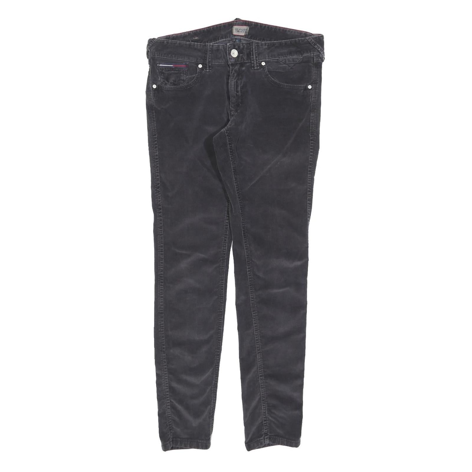 TOMMY HILFIGER Mens Cotton Blend Black Slim Skinny Trousers W29 L30 Casual Refurbished - N/A refurbished available on Cerqular