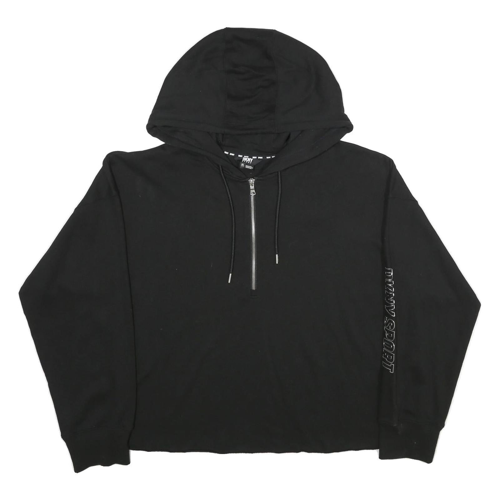 Buy DKNY Womens Black ¼ Zip Hoodie 2XL Sport Casual Cotton Blend Sweatshirt Refurbished - $41.59 DKNY Womens Black ¼ Zip Hoodie 2XL Sport Casual Cotton Blend Sweatshirt Refurbished - N/A refurbished available on Cerqular