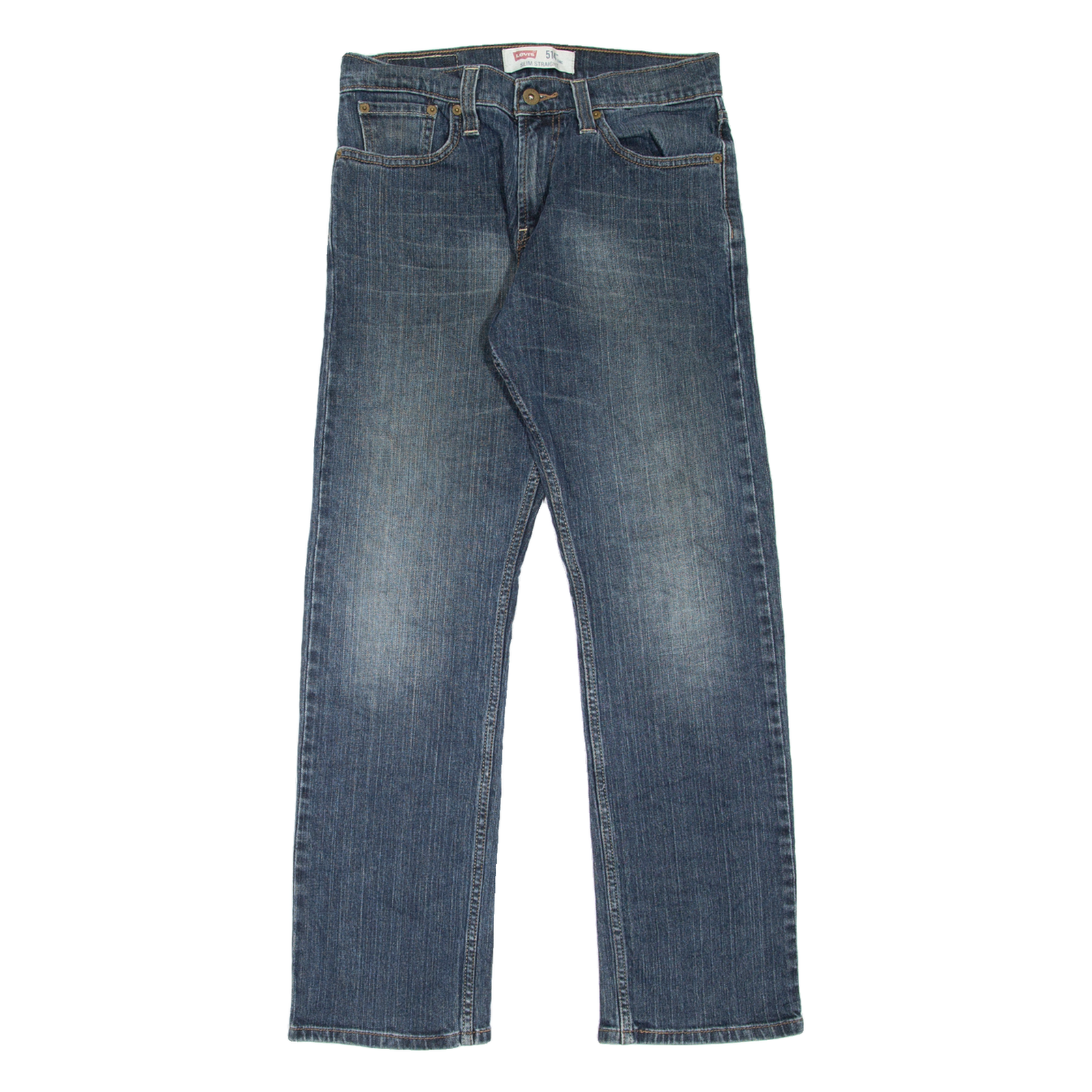 LEVI'S 514 Jeans Mens Blue Slim Straight Stone Wash W29 L30 Refurbished - N/A refurbished available on Cerqular