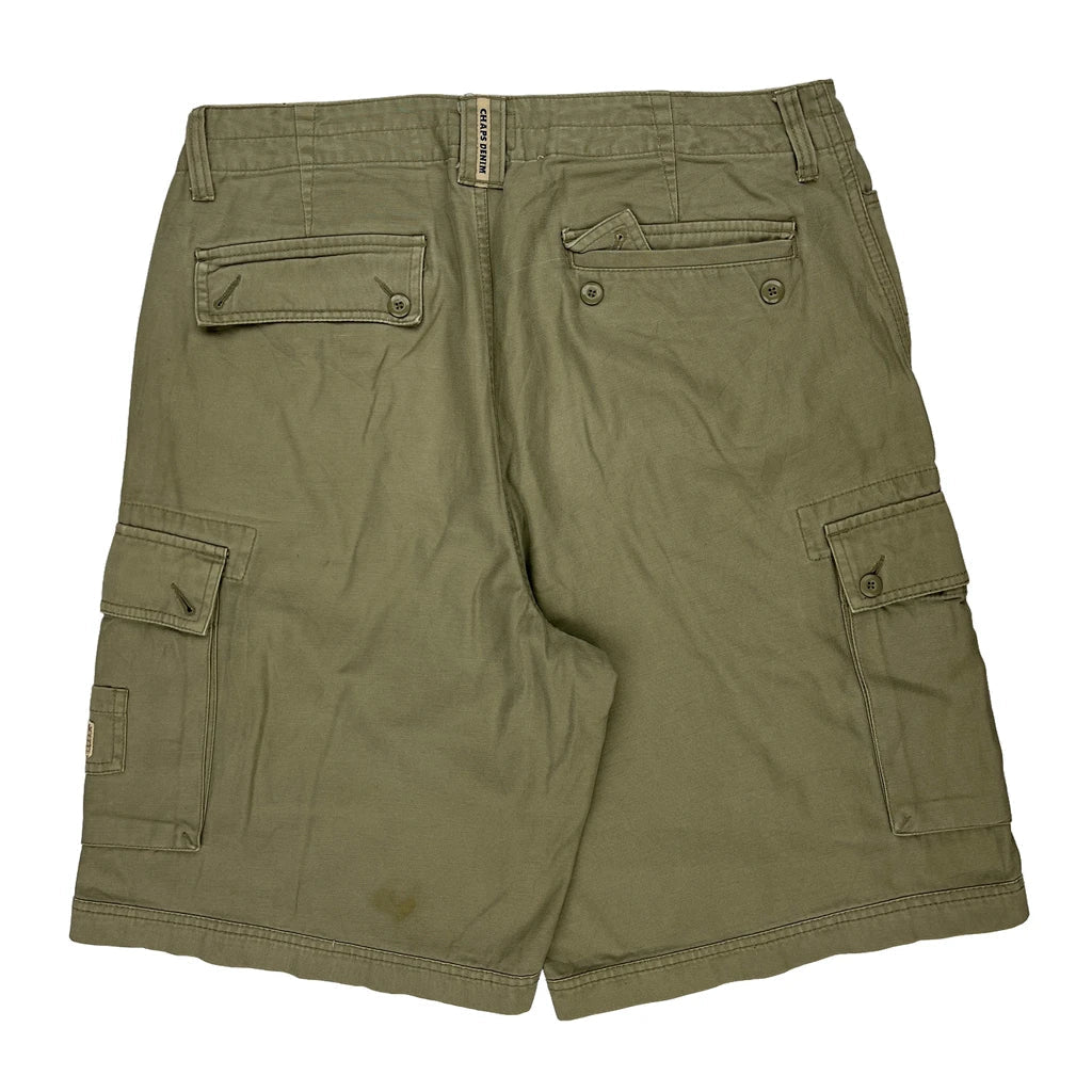 Buy Chaps Denim Cargo Shorts - 34W 10L Green Cotton Refurbished - $39.85 Chaps Denim Cargo Shorts - 34W 10L Green Cotton Refurbished - Thrifted (note: this is a term often used to describe second- refurbished available on Cerqular