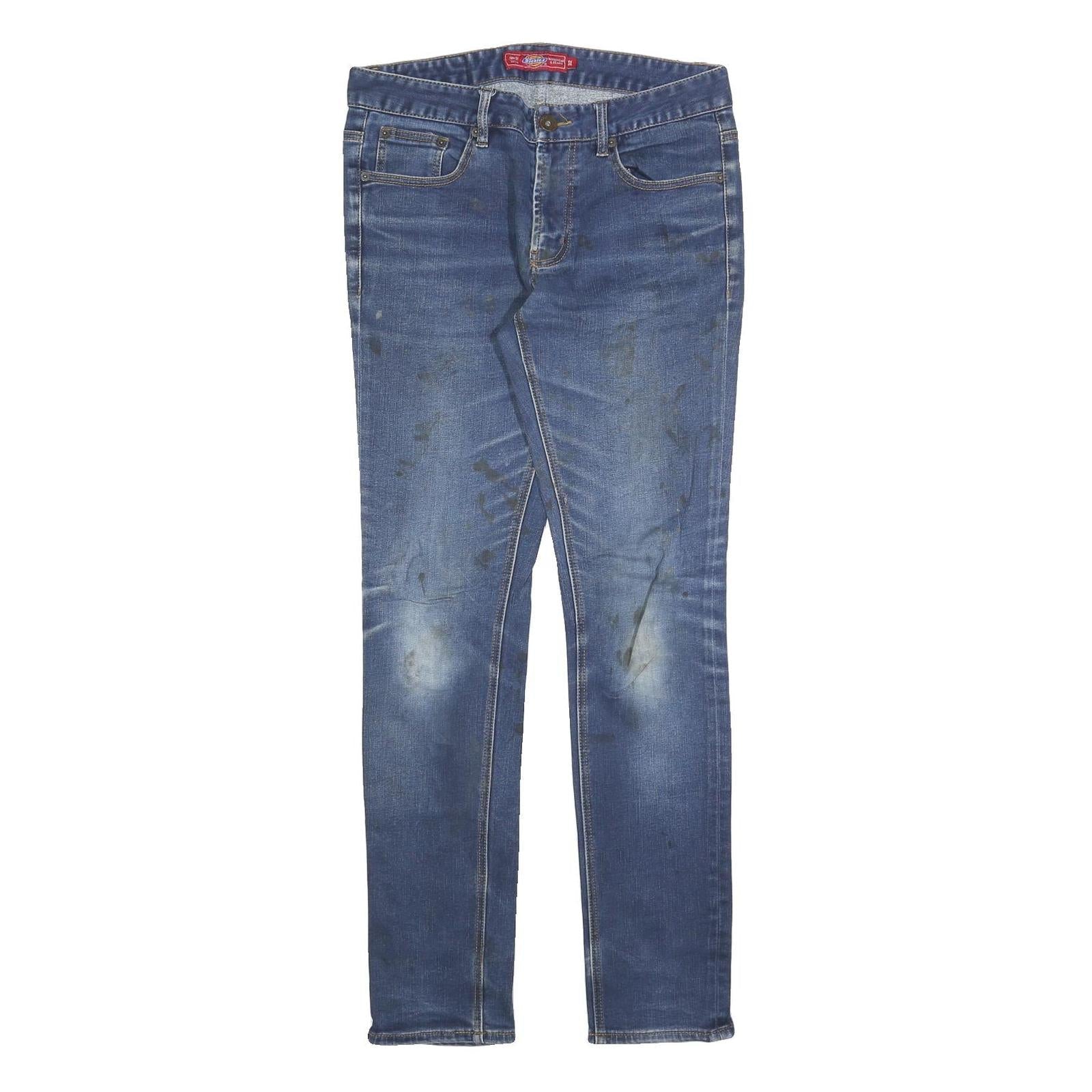 DICKIES Womens Blue Slim Skinny Denim Cotton Blend W32 L32 Casual Jeans Refurbished - N/A refurbished available on Cerqular