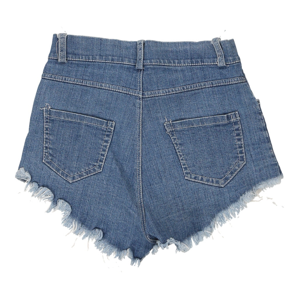 Unbranded Denim Shorts - 26W UK 6 Blue Cotton Refurbished - Thrifted (note: this is a term often used to describe second- refurbished available on Cerqular