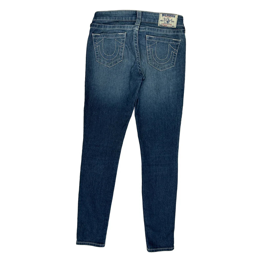True Religion Skinny Jeans - 27W UK 6 Blue Denim Refurbished - Thrifted (note: this is a term often used to describe second- refurbished available on Cerqular
