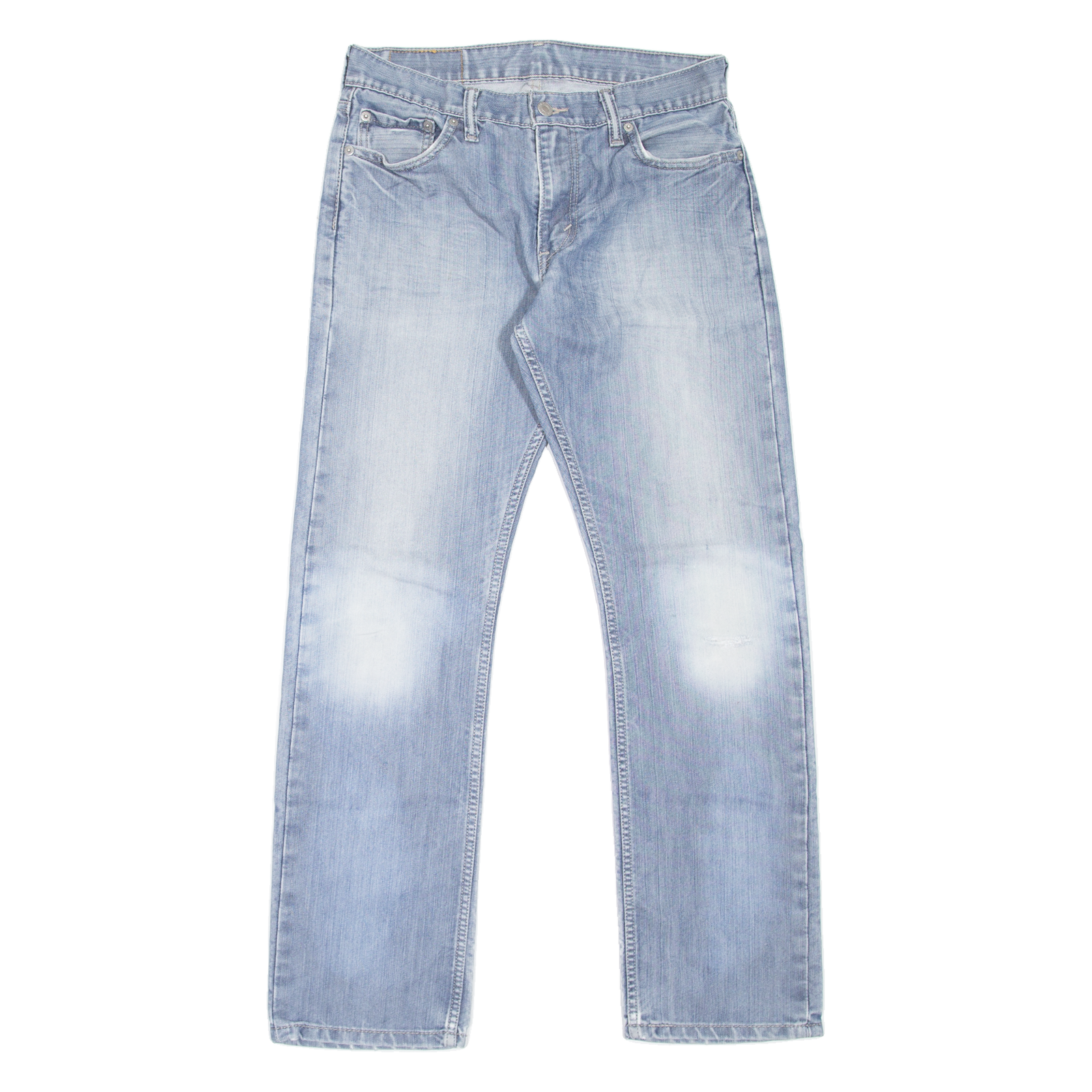 LEVI'S 514 Jeans Distressed Mens Blue Slim Straight Stone Wash W30 L30 Refurbished - N/A refurbished available on Cerqular