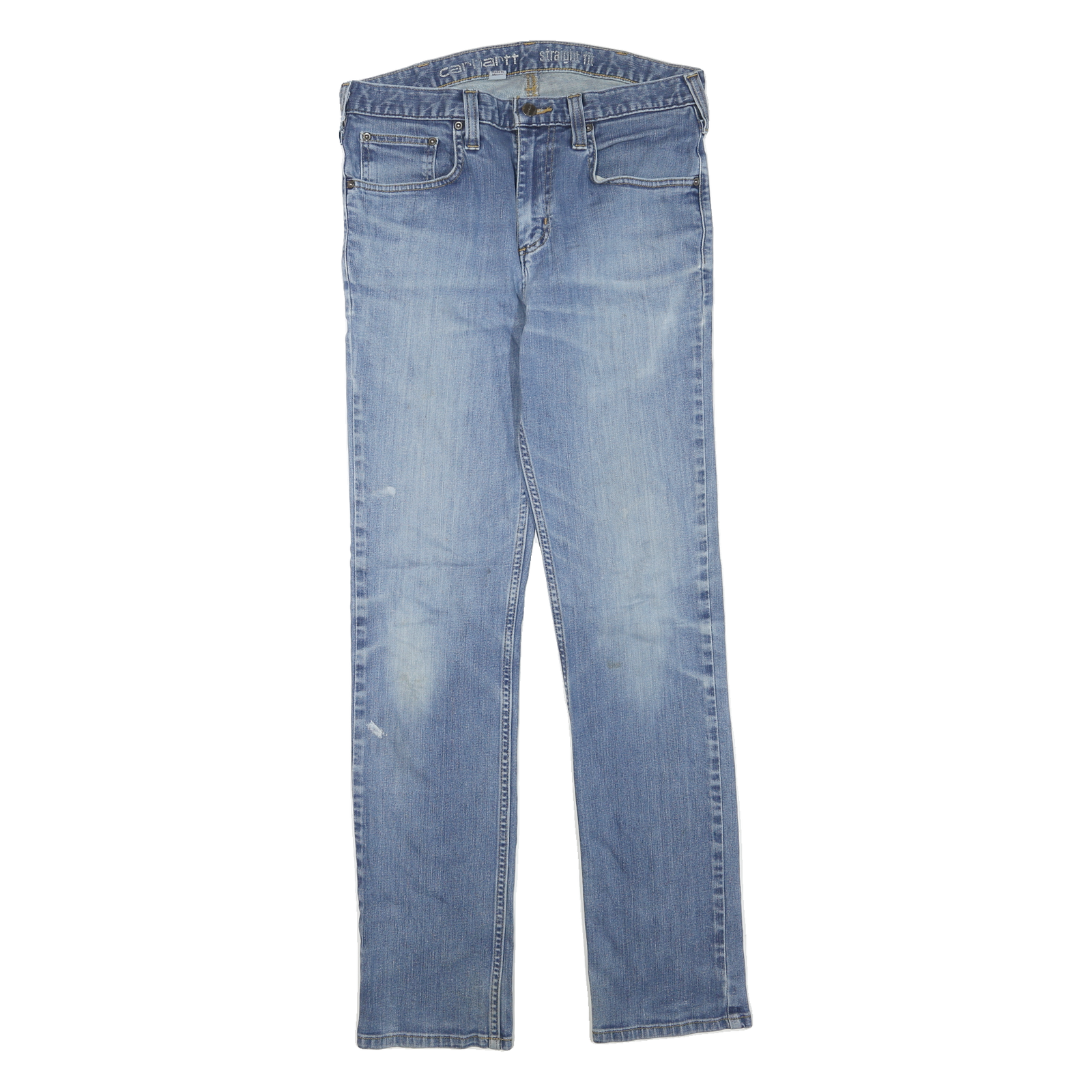 CARHARTT Mens Jeans Blue Regular Straight Denim Light W32 L32 Casual Workwear Refurbished - N/A refurbished available on Cerqular