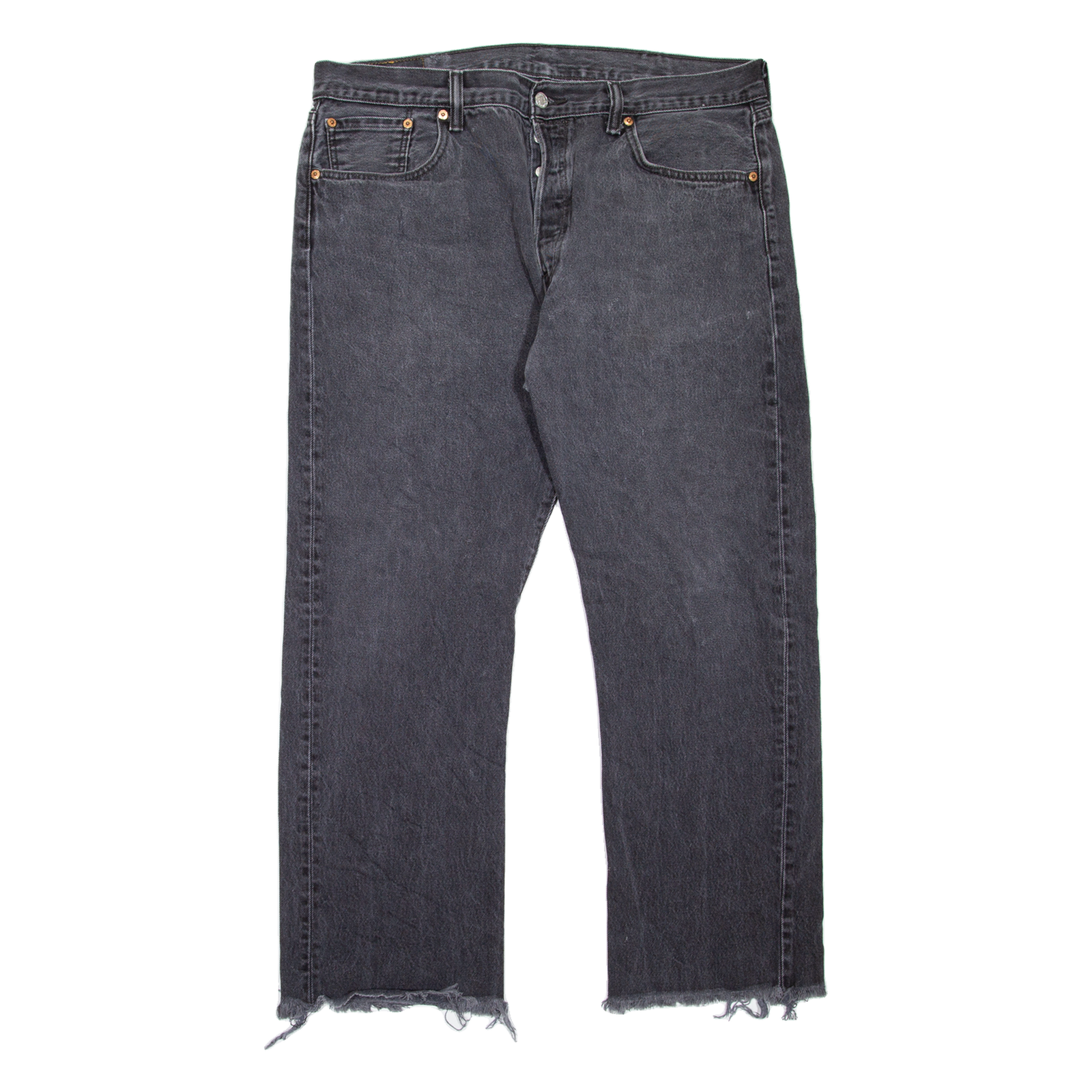 LEVI'S 501 Jeans Mens Grey Regular Straight W38 L27 Refurbished - N/A refurbished available on Cerqular