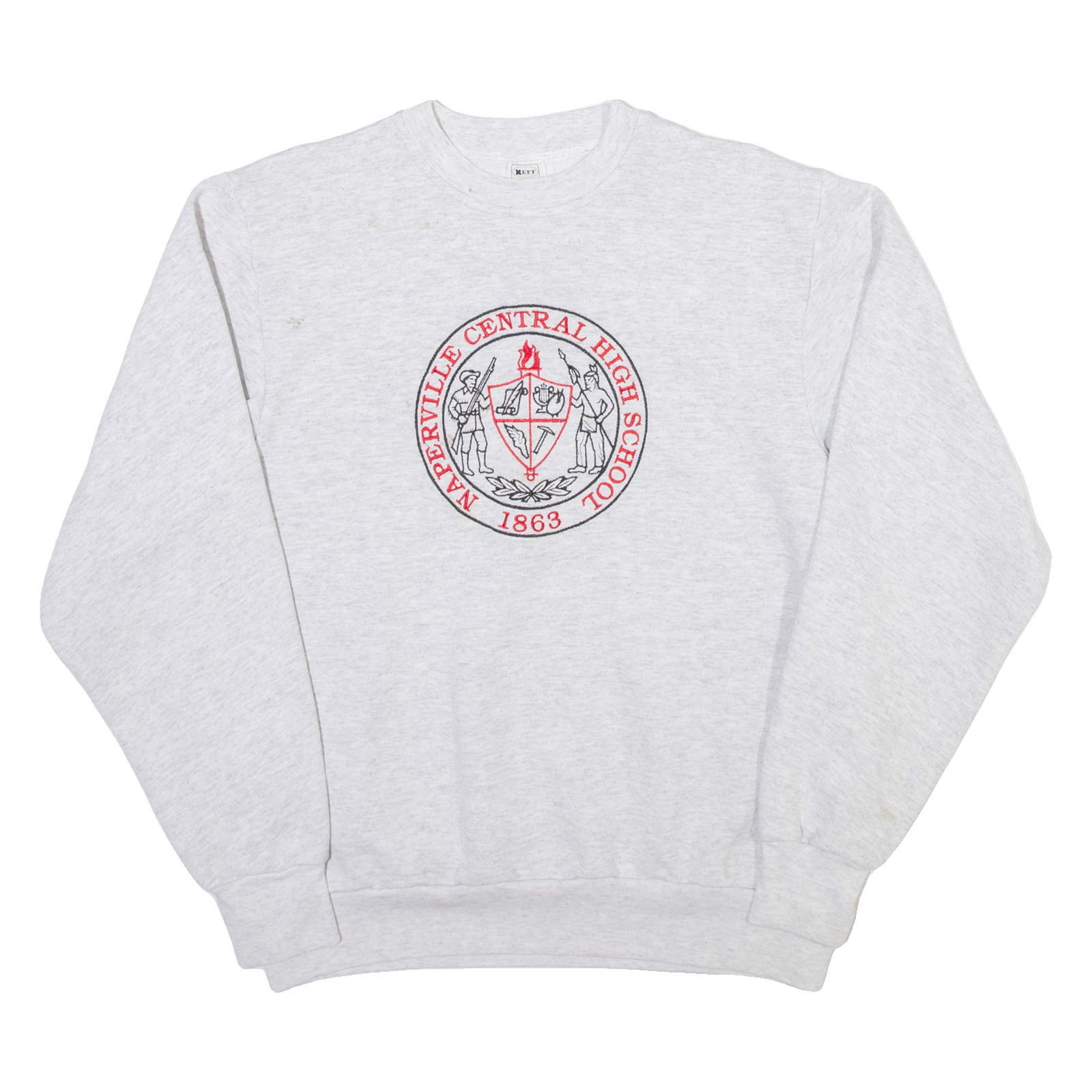 MEFF Naperville High School Mens Sweatshirt Grey USA L Refurbished - N/A refurbished available on Cerqular