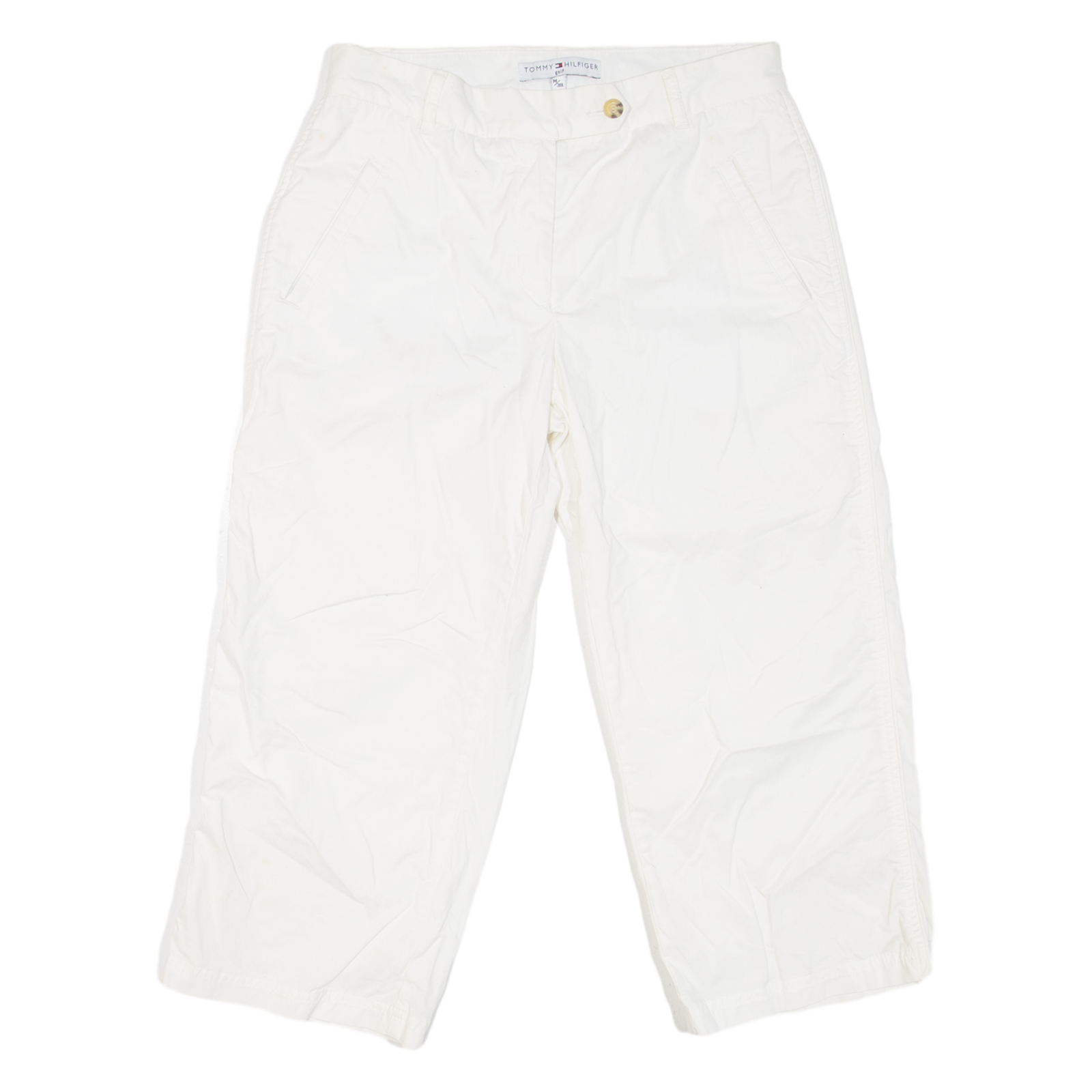 TOMMY HILFIGER Golf Womens Pedal Pushers Shorts White L W38 Refurbished - N/A refurbished available on Cerqular