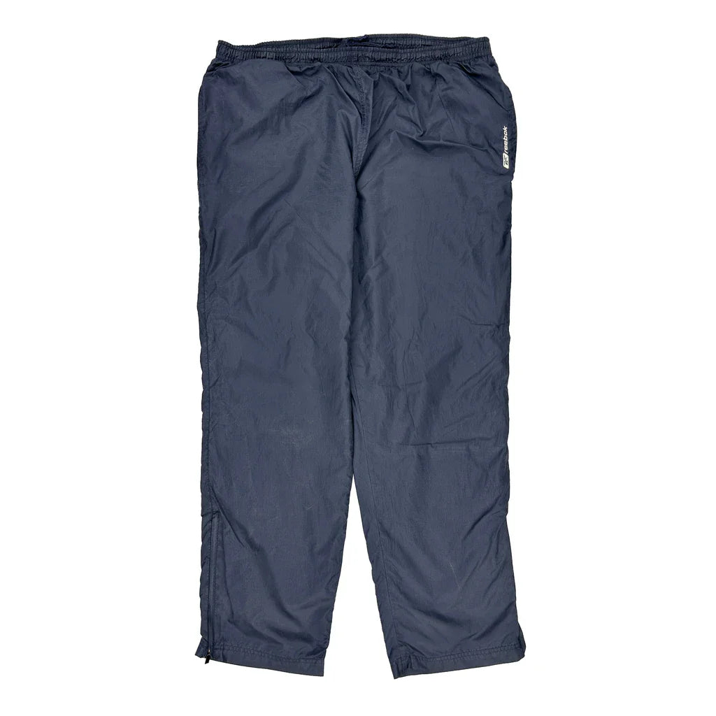 Reebok Tracksuit - Large Blue Polyester Refurbished - Thrifted (note: this is a term often used to describe second- refurbished available on Cerqular