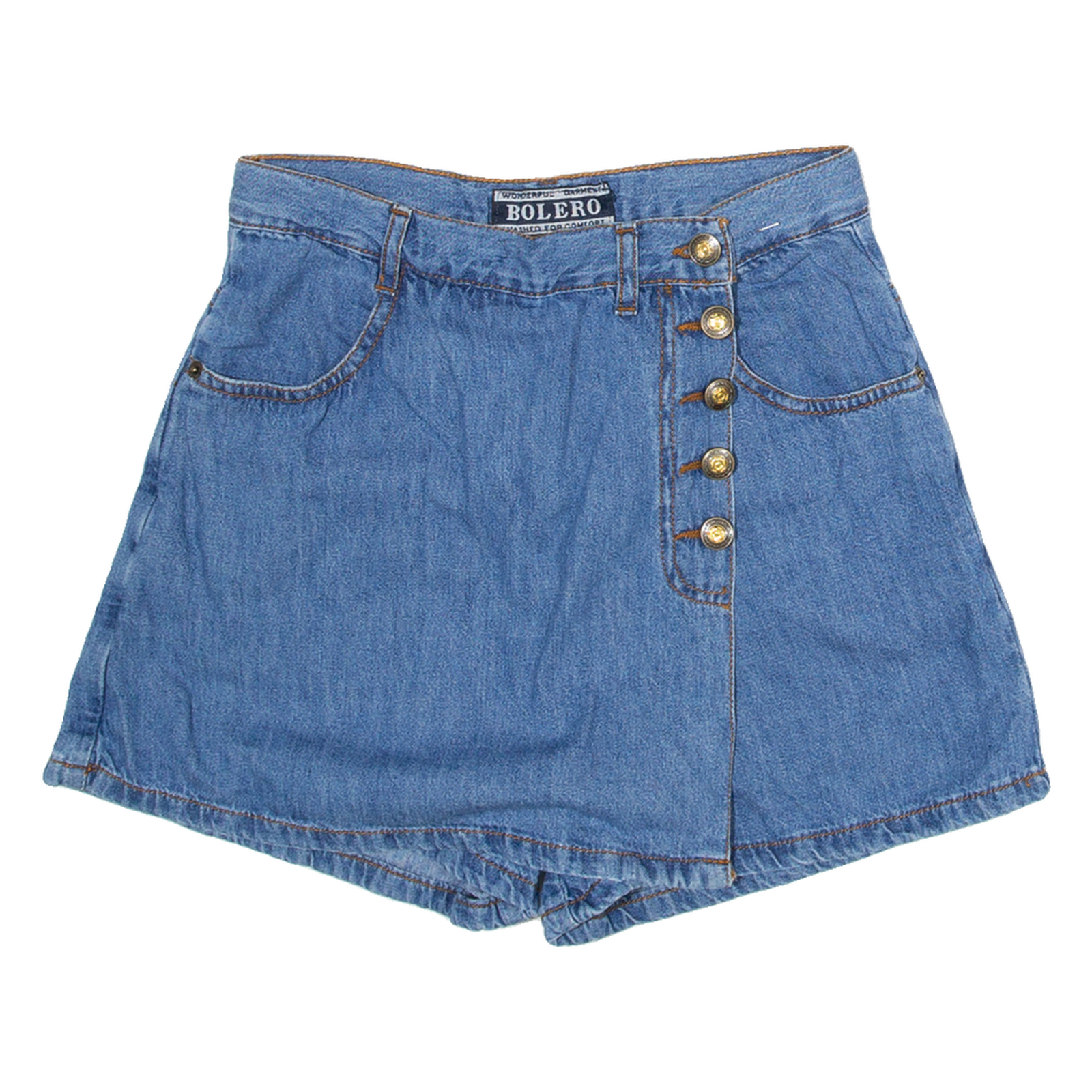 BOLERO Womens Casual Shorts Blue XS W26 Refurbished - N/A refurbished available on Cerqular