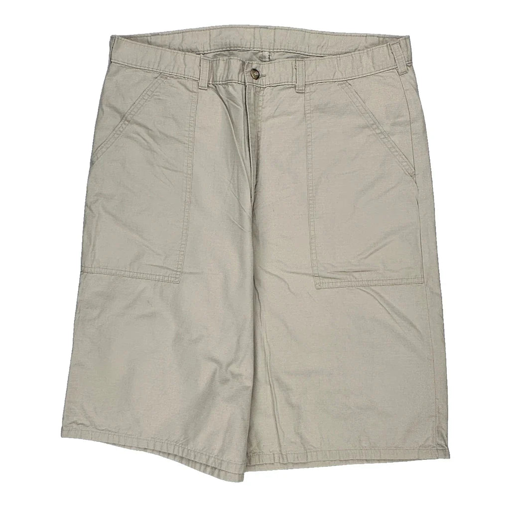 Dickies Cargo Shorts - 36W 10L Beige Cotton Refurbished - Thrifted (note: this is a term often used to describe second- refurbished available on Cerqular