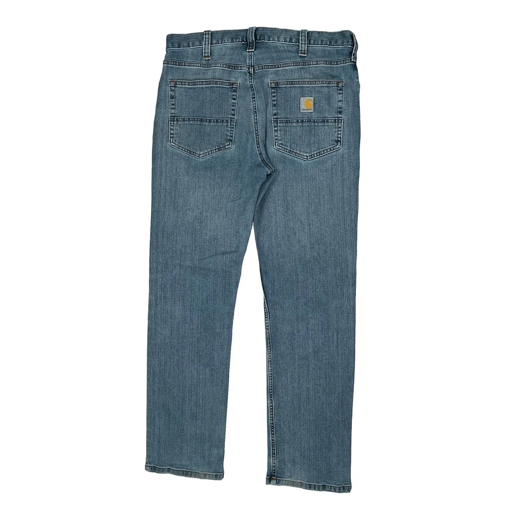 Carhartt Jeans - 34W 30L Blue Cotton Blend Refurbished - Thrifted (note: this is a term often used to describe second- refurbished available on Cerqular