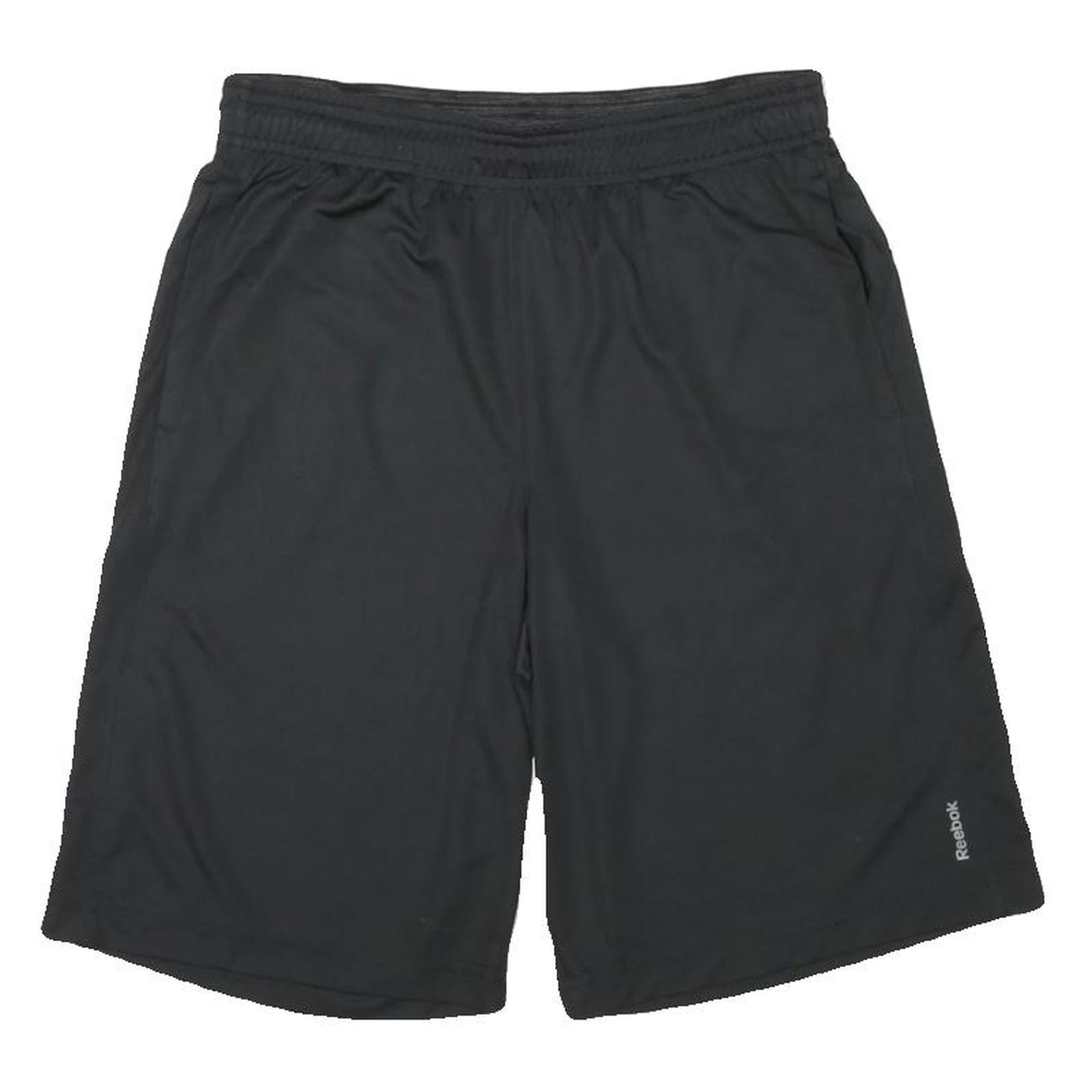Buy REEBOK Mens Shorts Black Casual L W26 Sports Logo Regular Fit Polyester Refurbished - $25.99 REEBOK Mens Shorts Black Casual L W26 Sports Logo Regular Fit Polyester Refurbished - N/A refurbished available on Cerqular