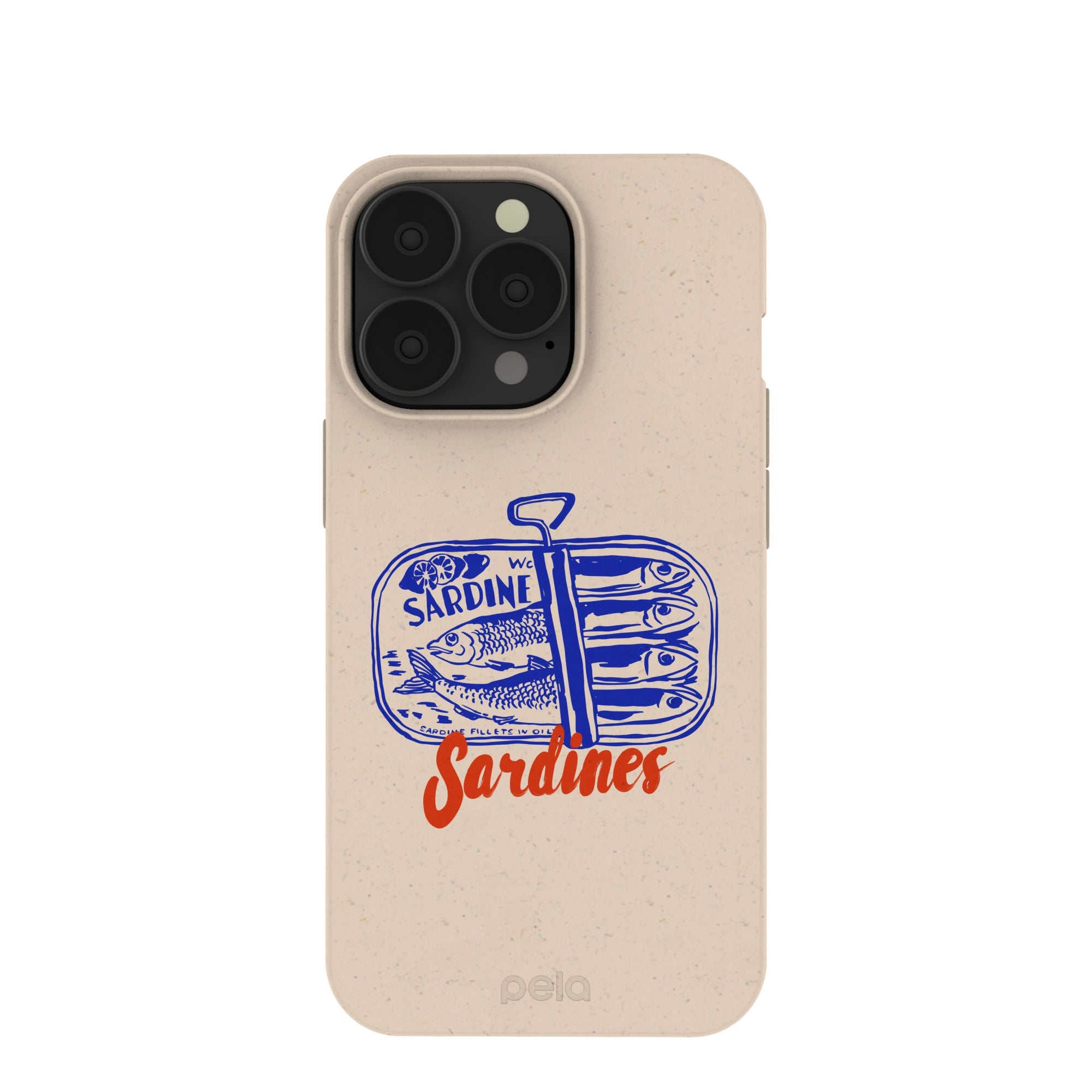 Seashell Sardines iPhone 13 Pro Case Refurbished - Pela Case refurbished available on Cerqular