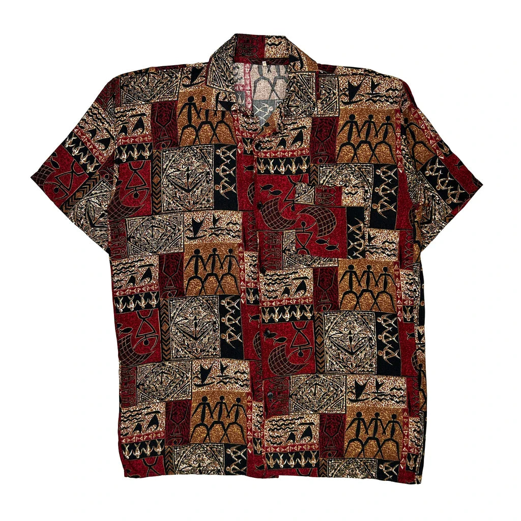 Unbranded Hawaiian Shirt - XL Multicoloured Cotton Refurbished - Thrifted (note: this is a term often used to describe second- refurbished available on Cerqular