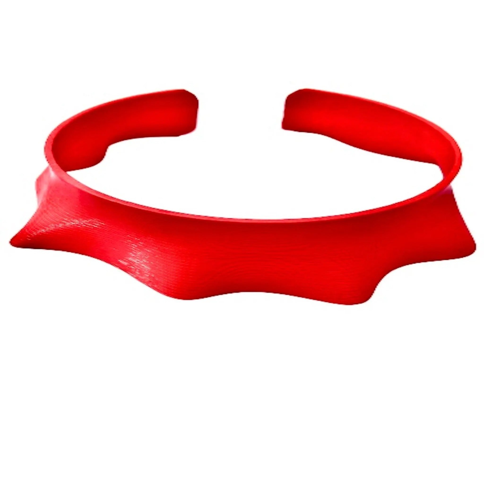 3D Printed Necklace & Headband in Red | Size: O/S Refurbished - N/A (Note: There is no well-known brand by this name refurbished available on Cerqular