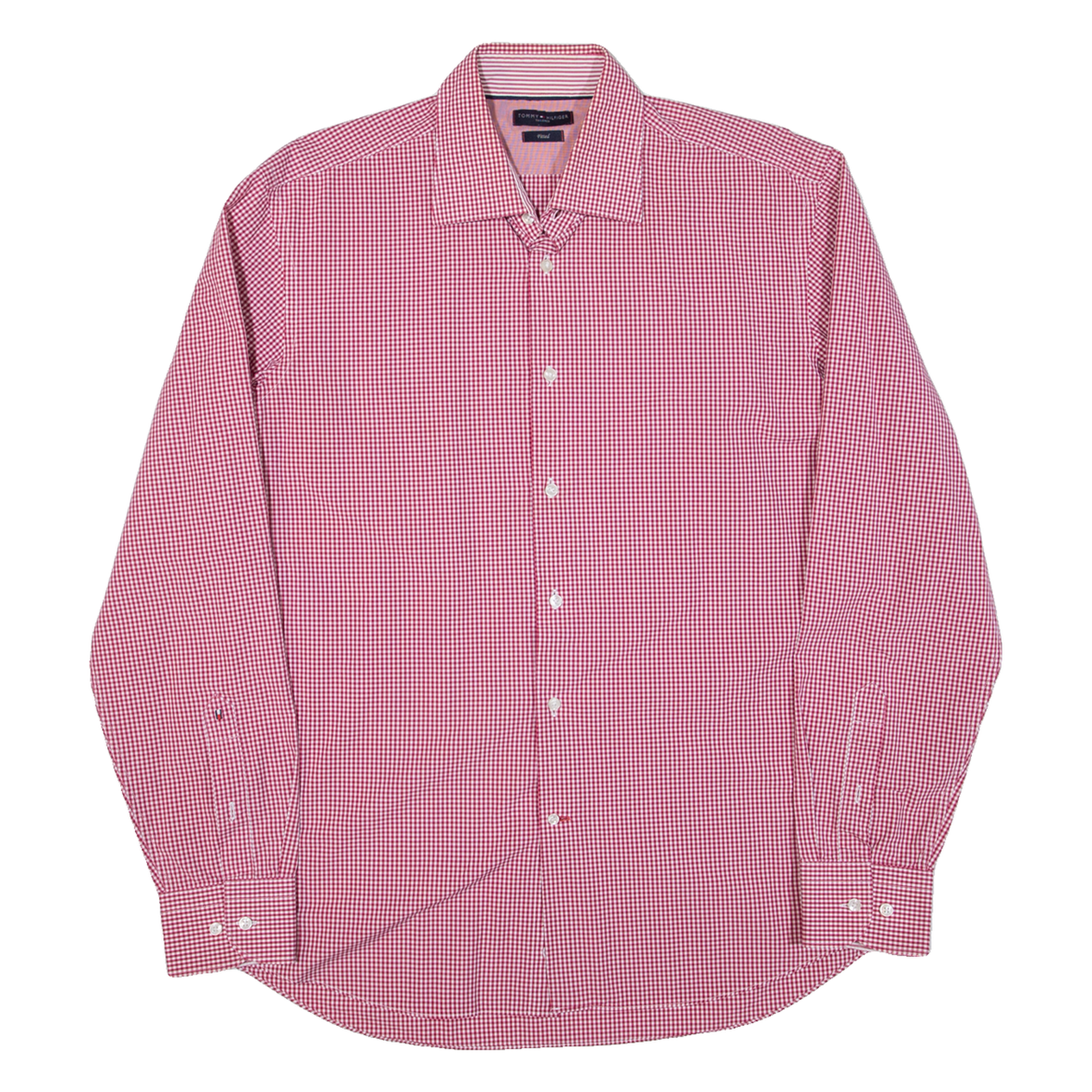 Buy TOMMY HILFIGER Fitted Mens Shirt Red Check Long Sleeve L Refurbished - $31.19 TOMMY HILFIGER Fitted Mens Shirt Red Check Long Sleeve L Refurbished - N/A refurbished available on Cerqular