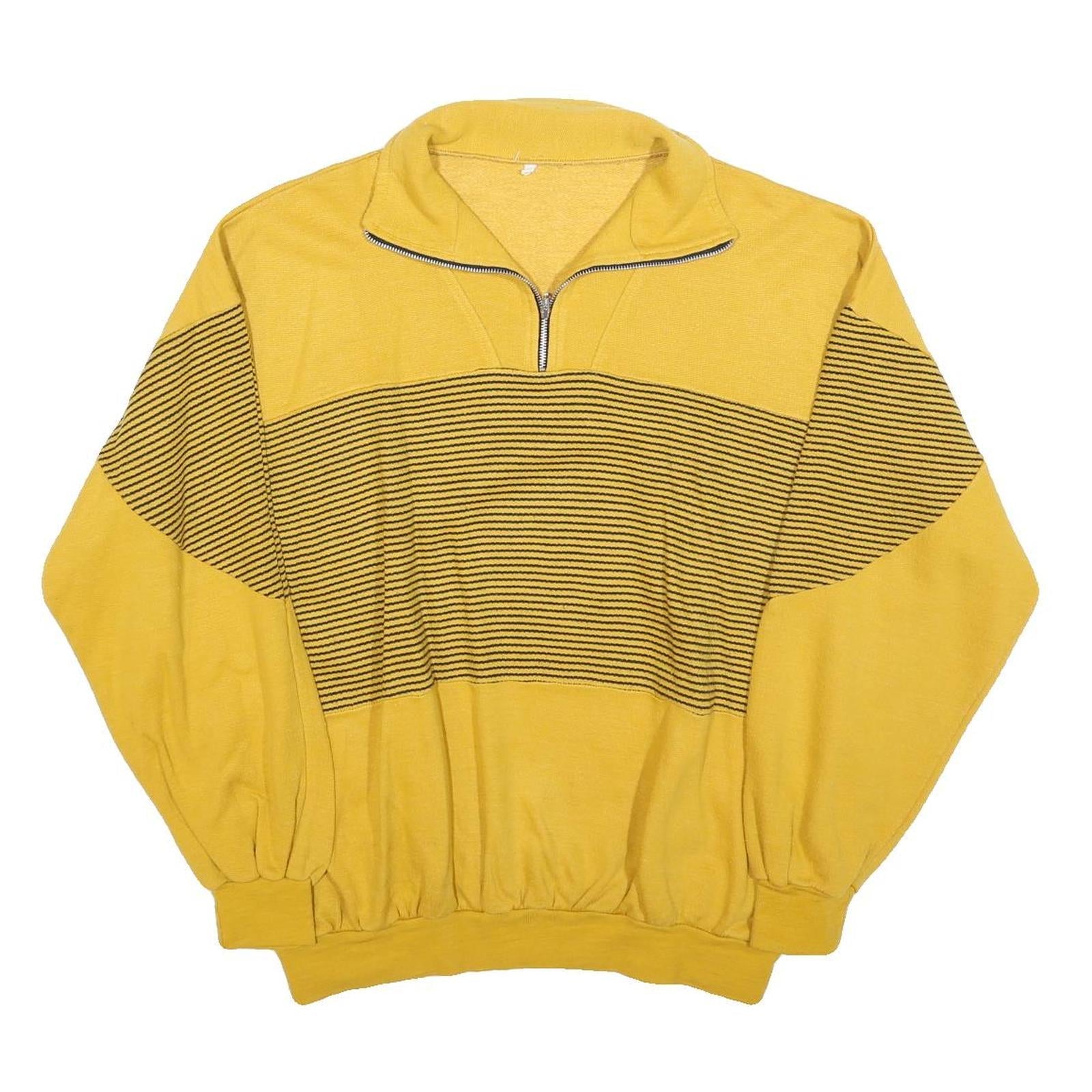 Buy Mens Yellow Patterned Pullover Basic Knit L Half Zip Jumper Cotton Blend Refurbished - $27.29 Mens Yellow Patterned Pullover Basic Knit L Half Zip Jumper Cotton Blend Refurbished - N/A refurbished available on Cerqular