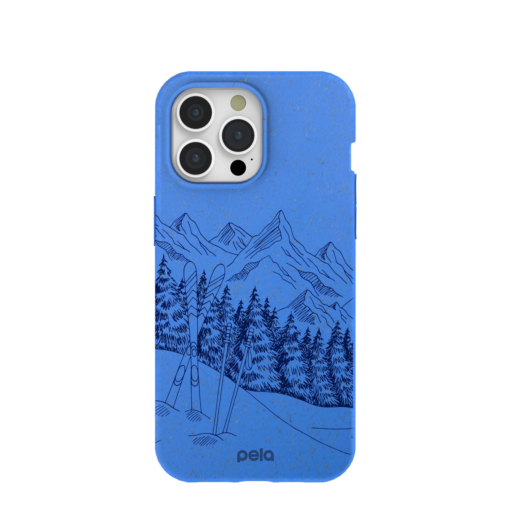 Buy Electric Blue Backcountry Ski iPhone 15 Pro Max Case Refurbished - $65.00 Electric Blue Backcountry Ski iPhone 15 Pro Max Case Refurbished - Pela Case refurbished available on Cerqular