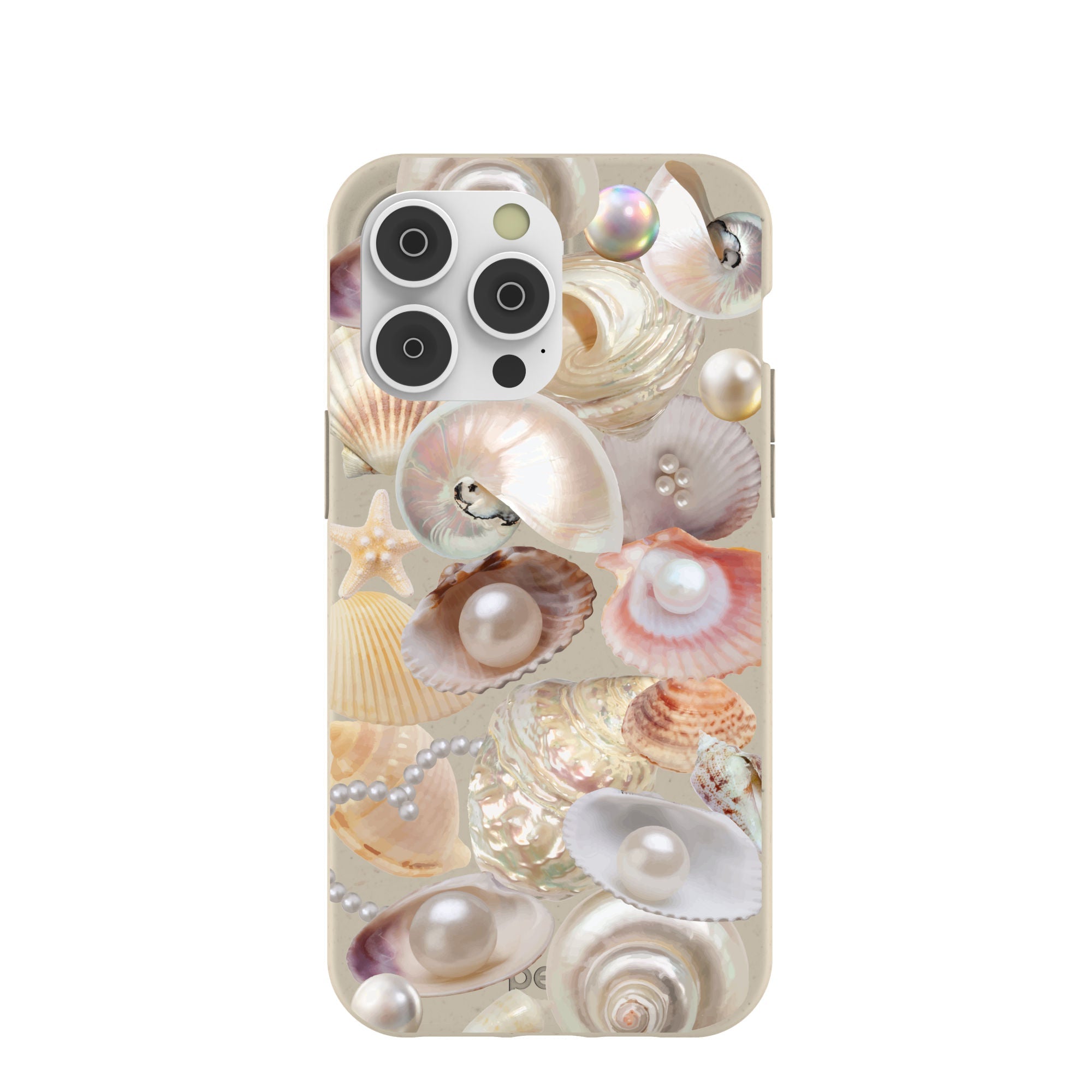 London Fog Sea Gems iPhone 14 Pro Max Case Refurbished - Pela Case refurbished available on Cerqular