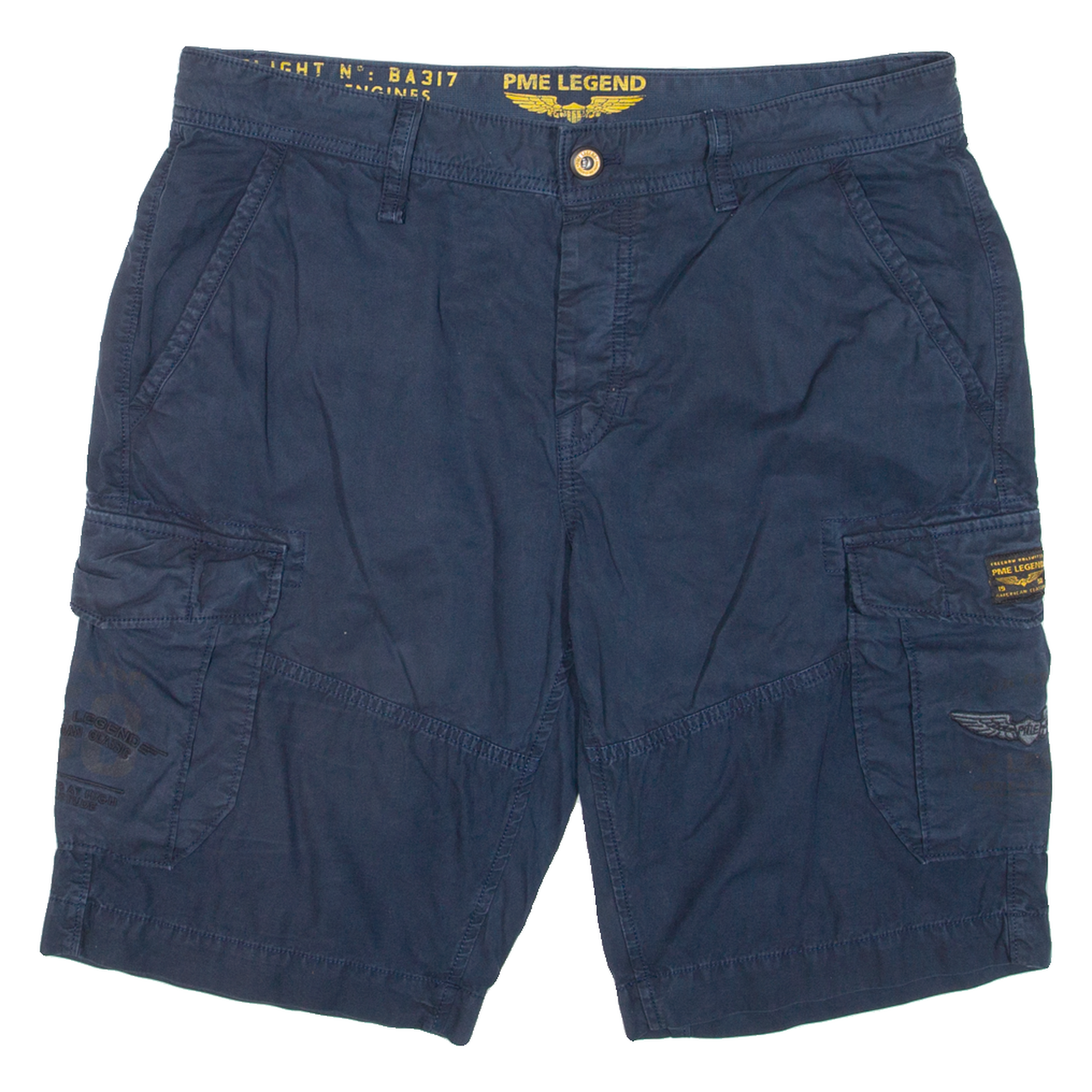 PME LEGEND Mens Cargo Shorts Blue L W35 Refurbished - N/A refurbished available on Cerqular