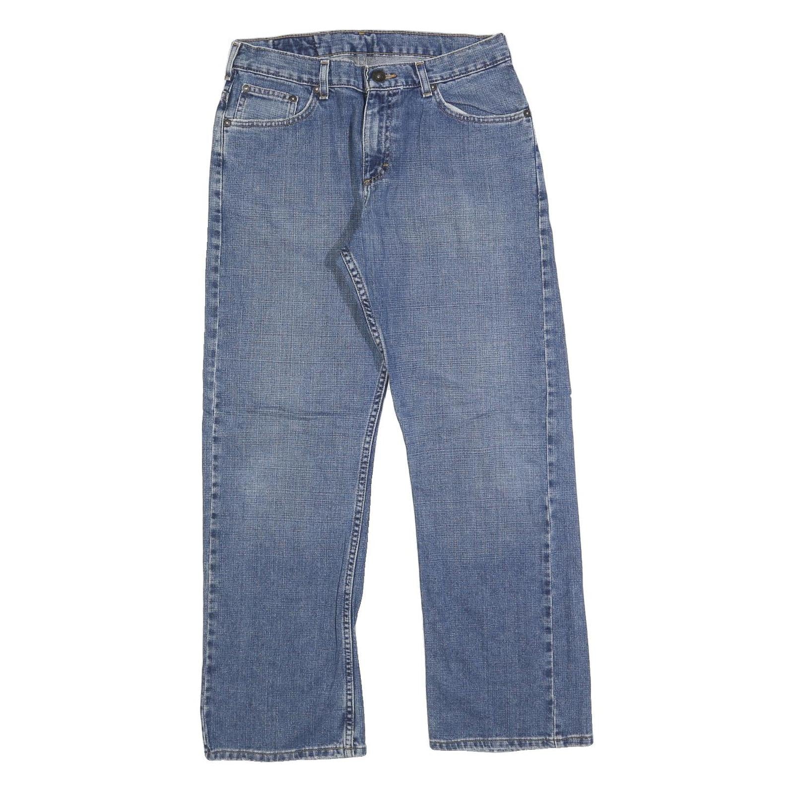 LEE Mens Jeans Blue Regular Straight Denim Medium W30 L30 Classic Cotton Zip Refurbished - N/A refurbished available on Cerqular