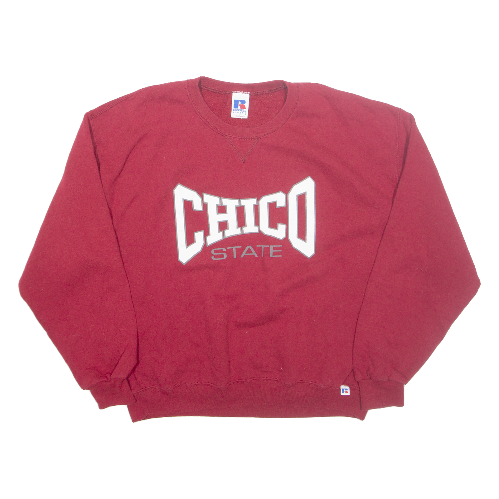 Buy RUSSELL ATHLETIC Chico State Mens Sweatshirt Red USA L Refurbished - $28.59 RUSSELL ATHLETIC Chico State Mens Sweatshirt Red USA L Refurbished - N/A refurbished available on Cerqular