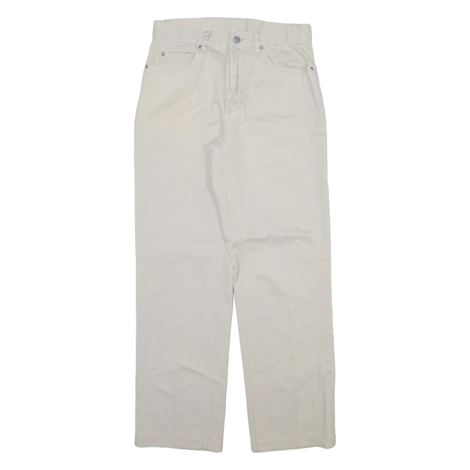 TEDDY'S Mens Trousers Beige Regular Straight W29 L30 Refurbished - N/A refurbished available on Cerqular