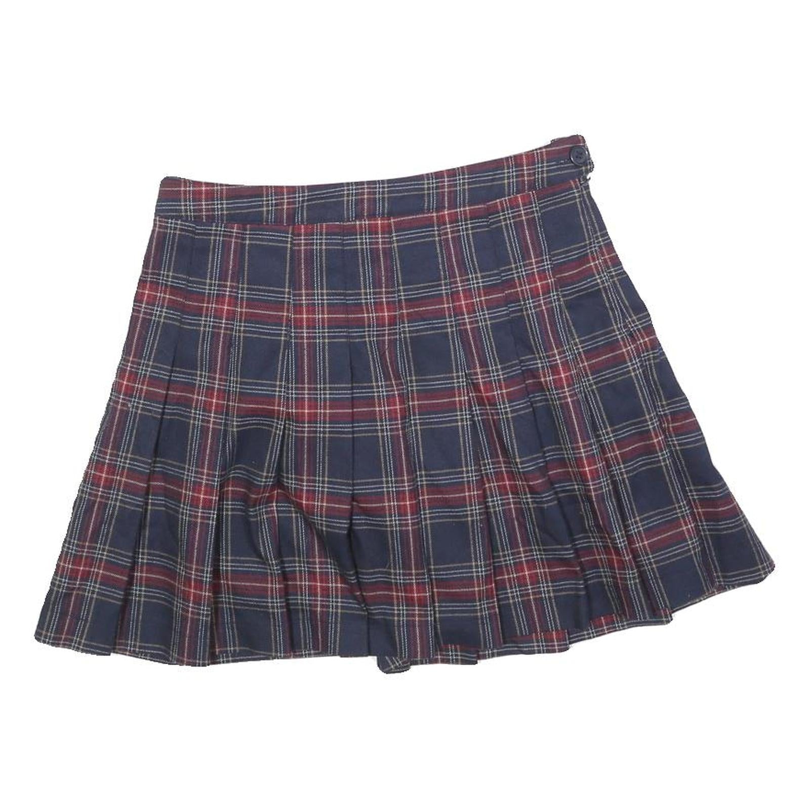 FOREVER 21 Womens Blue & Red Plaid Pleated Mini Cotton Blend Skirt M Schoolgirl Refurbished - N/A refurbished available on Cerqular