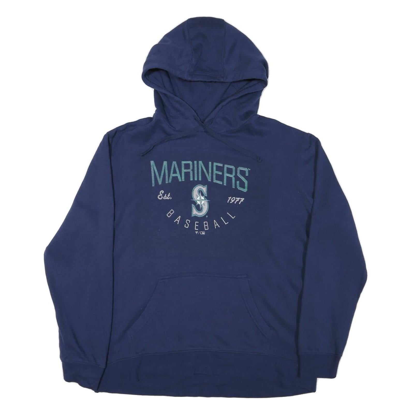 FANATICS Mens Navy Mariners Baseball Pullover Hoodie XL Sports Sweatshirt Refurbished - N/A refurbished available on Cerqular