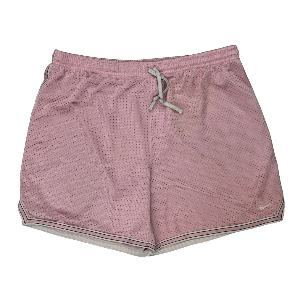 Nike Sport Shorts - XL Pink Polyester Refurbished - Thrifted (note: this is a term often used to describe second- refurbished available on Cerqular