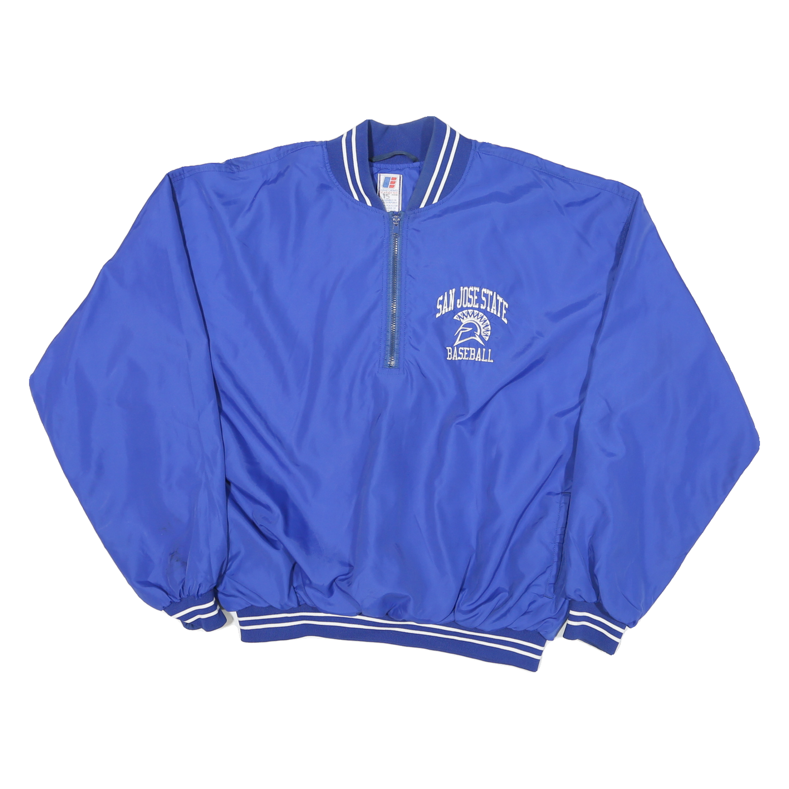 UNIFORMED EXPRESS Mens Blue Baseball Jacket XL Polyester Blend Plain Lightweight Refurbished - N/A refurbished available on Cerqular