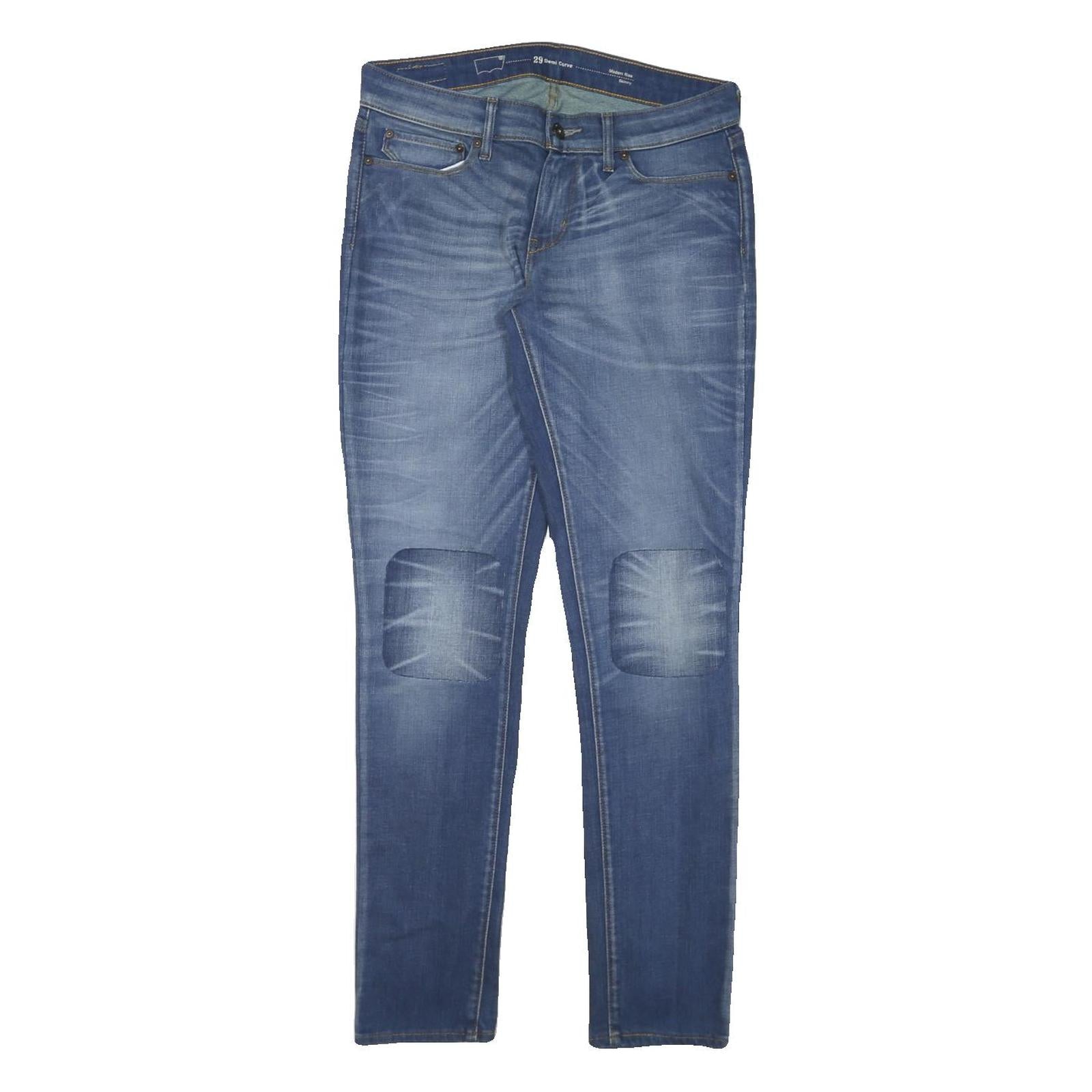 LEVI'S Womens Slim Blue Denim Jeans W30 L30 Stylish Stretch Comfort Fit Refurbished - N/A refurbished available on Cerqular