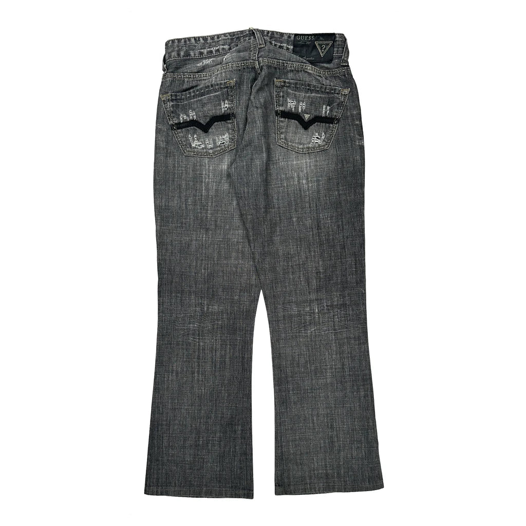 Guess Jeans - 31W 31L Grey Cotton Refurbished - Thrifted (note: this is a term often used to describe second- refurbished available on Cerqular